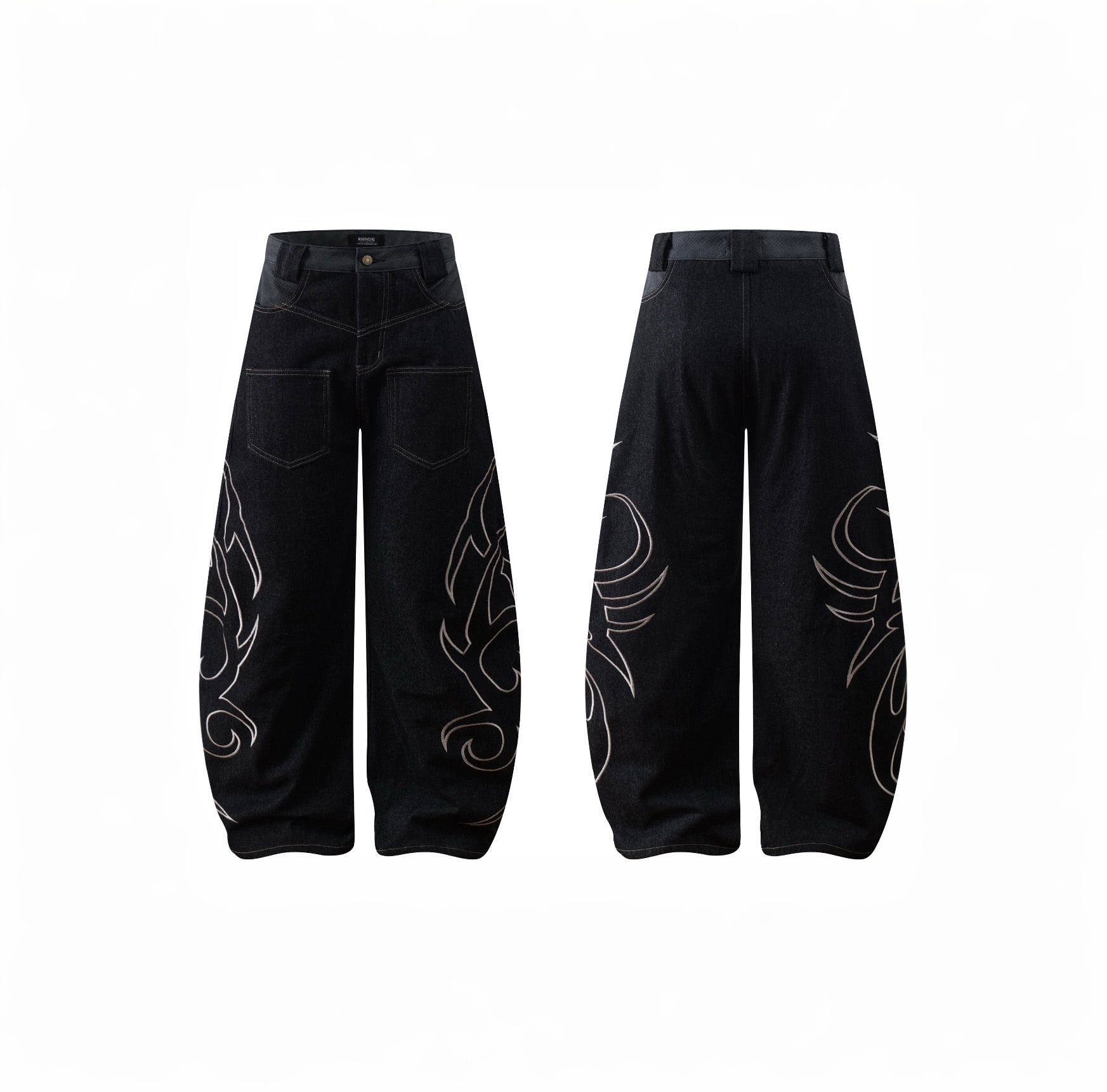 EMBROIDERED MACHETE JEANS