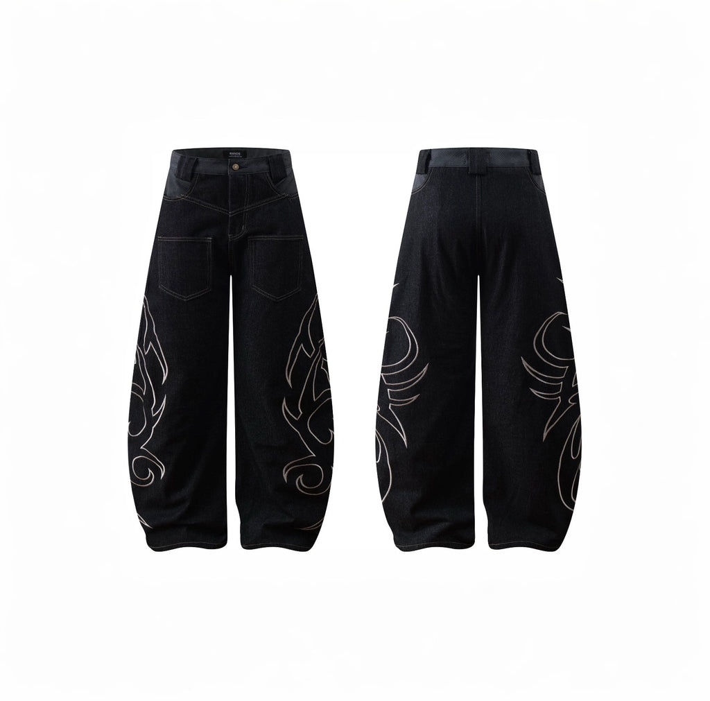 EMBROIDERED MACHETE JEANS