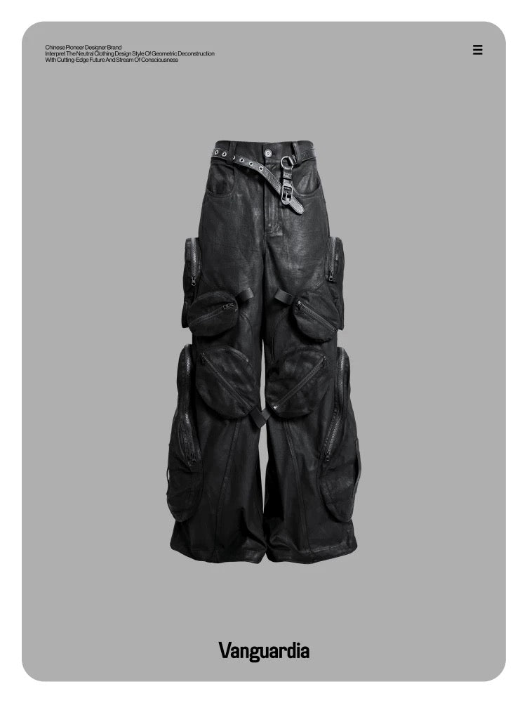 MULTI WAX CARGO PANTS