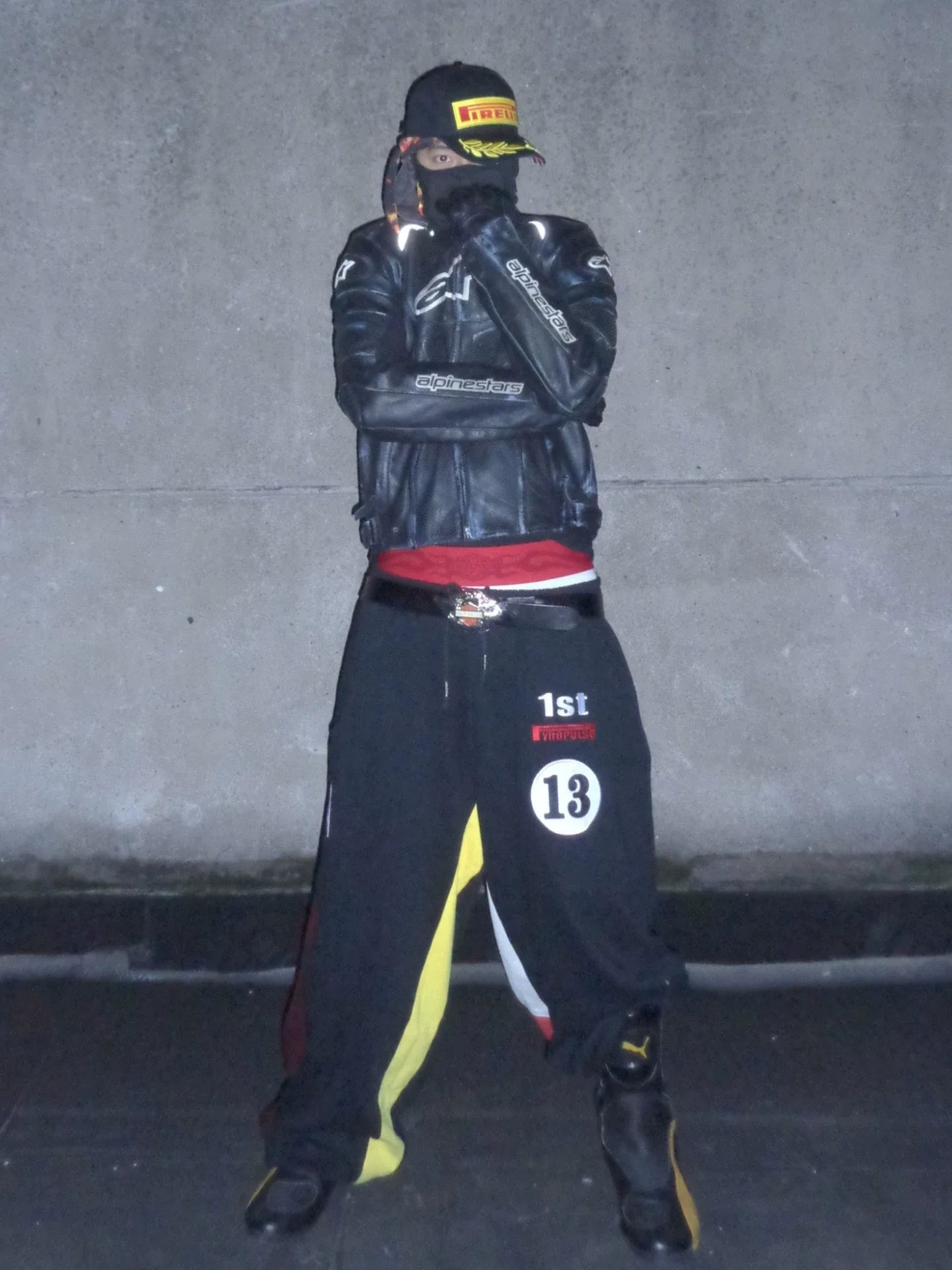 FLAME PRINT HIGH WAIST BRIEFS