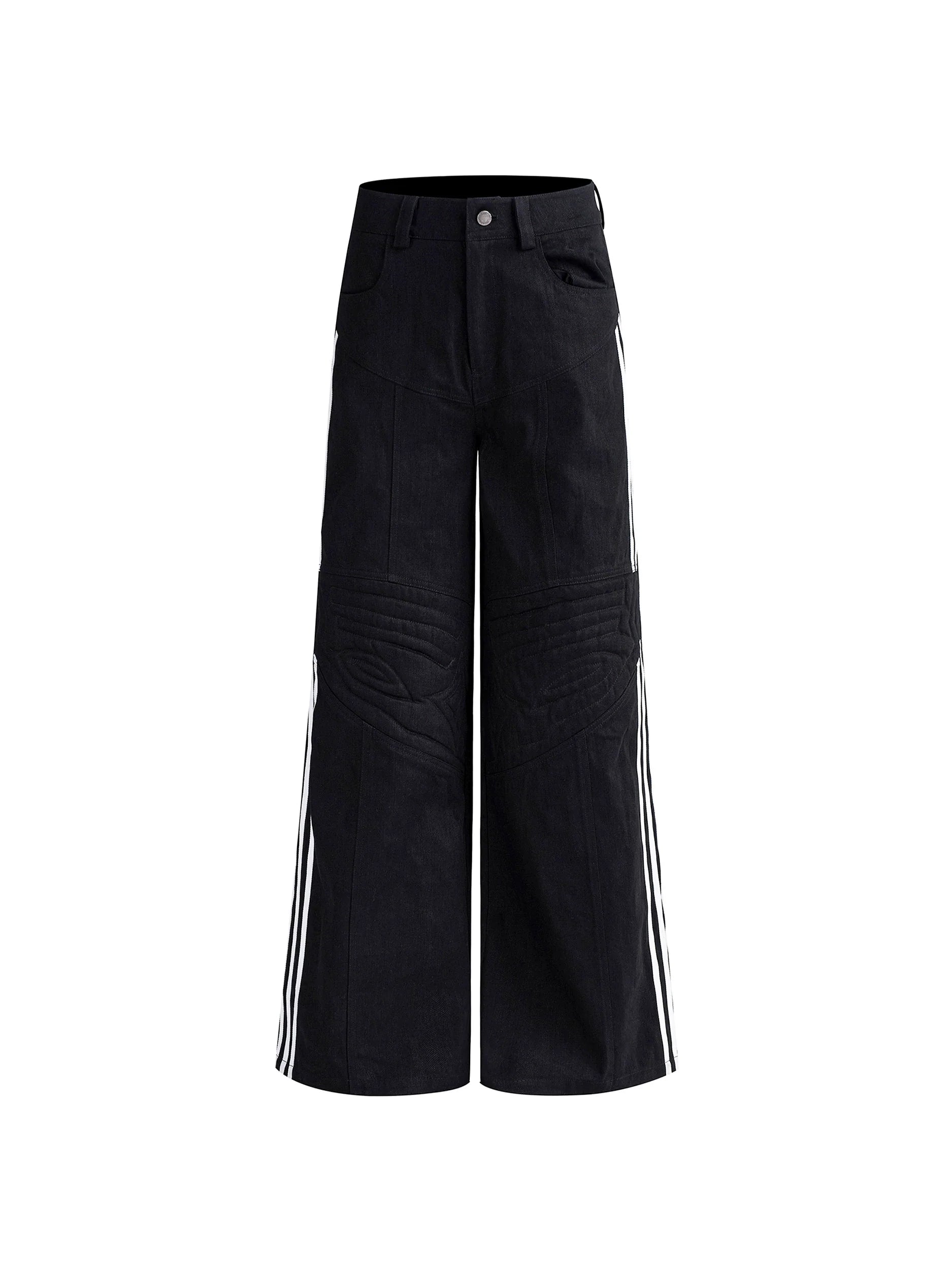 [SET-UP]FOUR-LINE DENIM PANTS