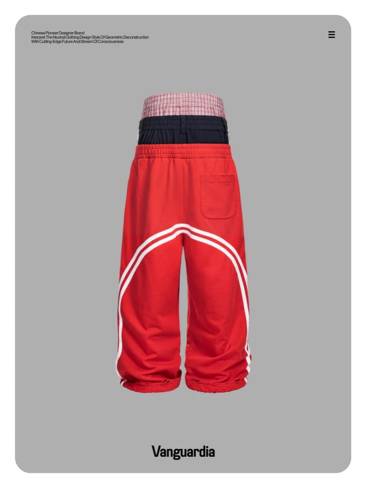 PINK PATCHWORK SPORT PANTS