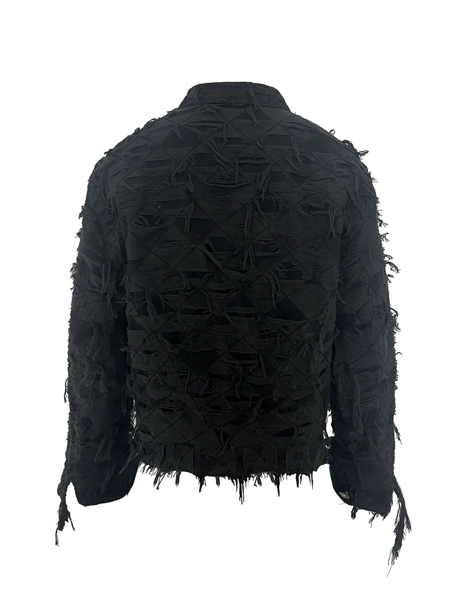 FRINGE MUMMIFIED JACKET
