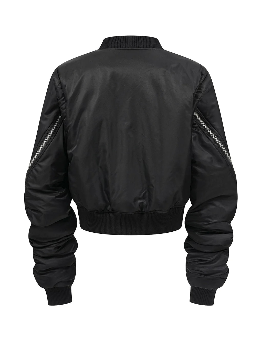 OVERSIZED BOMBER JACKET WITH ZIPPER