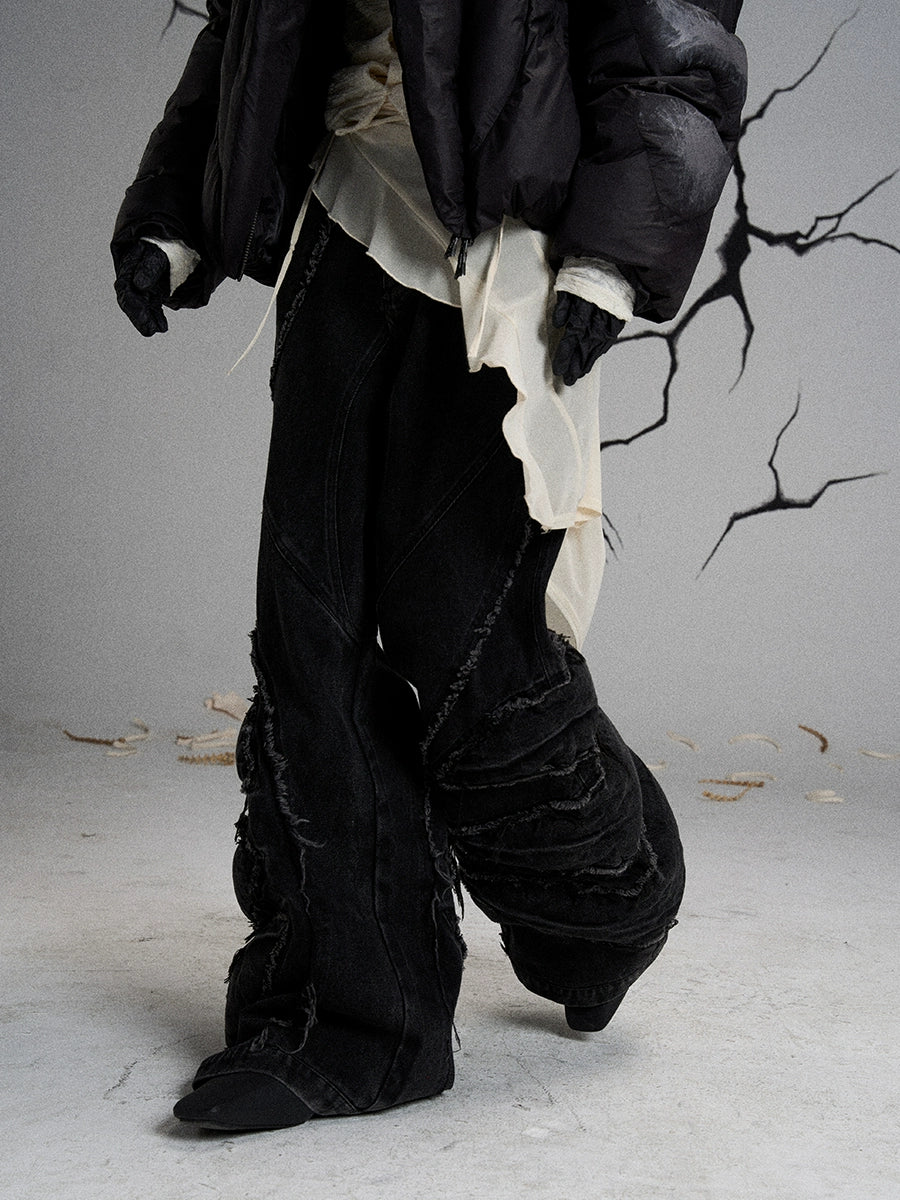 ALIEN DRAGON CLAW DENIM PANTS