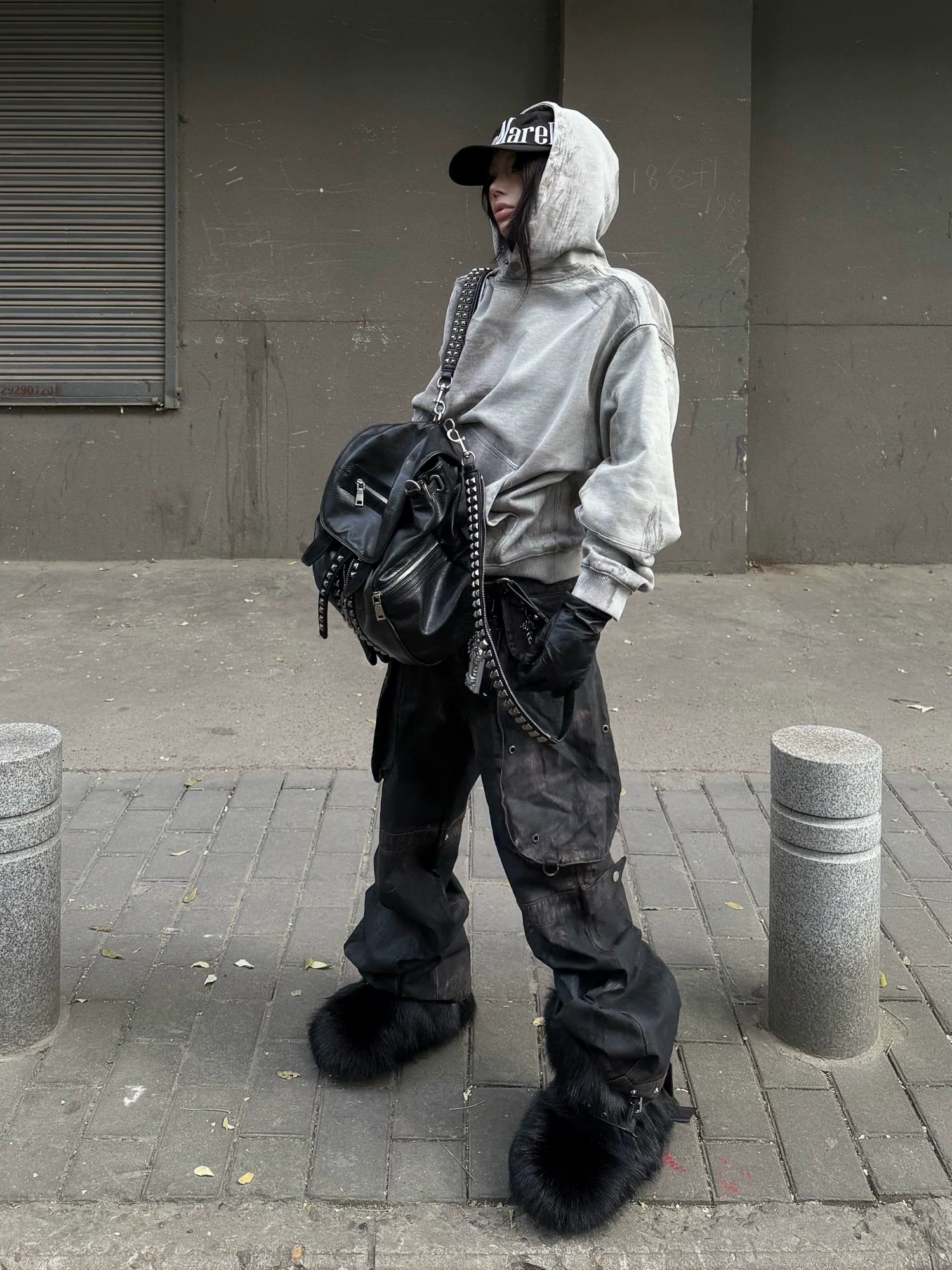 AGED SPRAY PAINT HOODIE