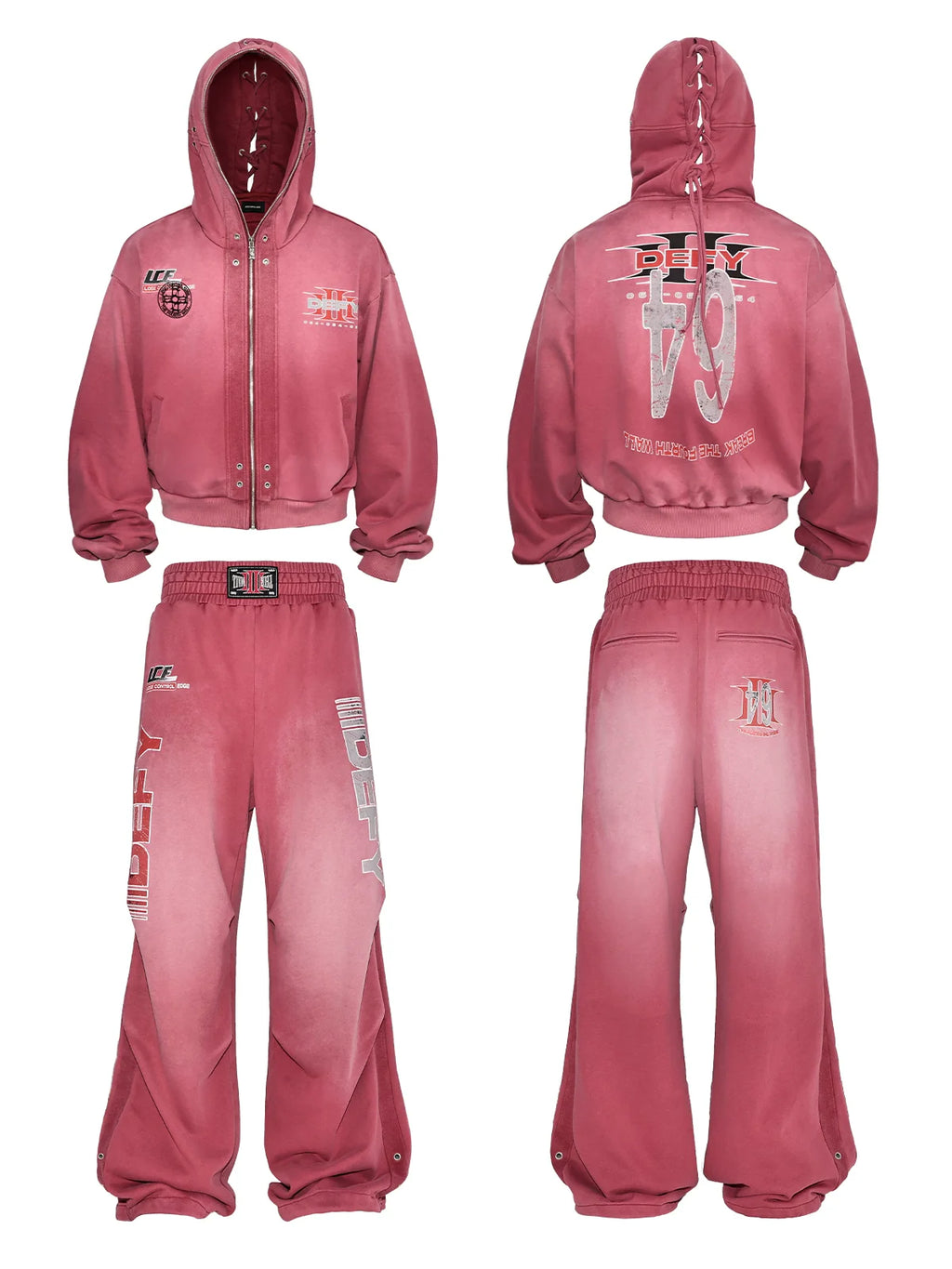 VINTAGE BOXING HOODIE SET