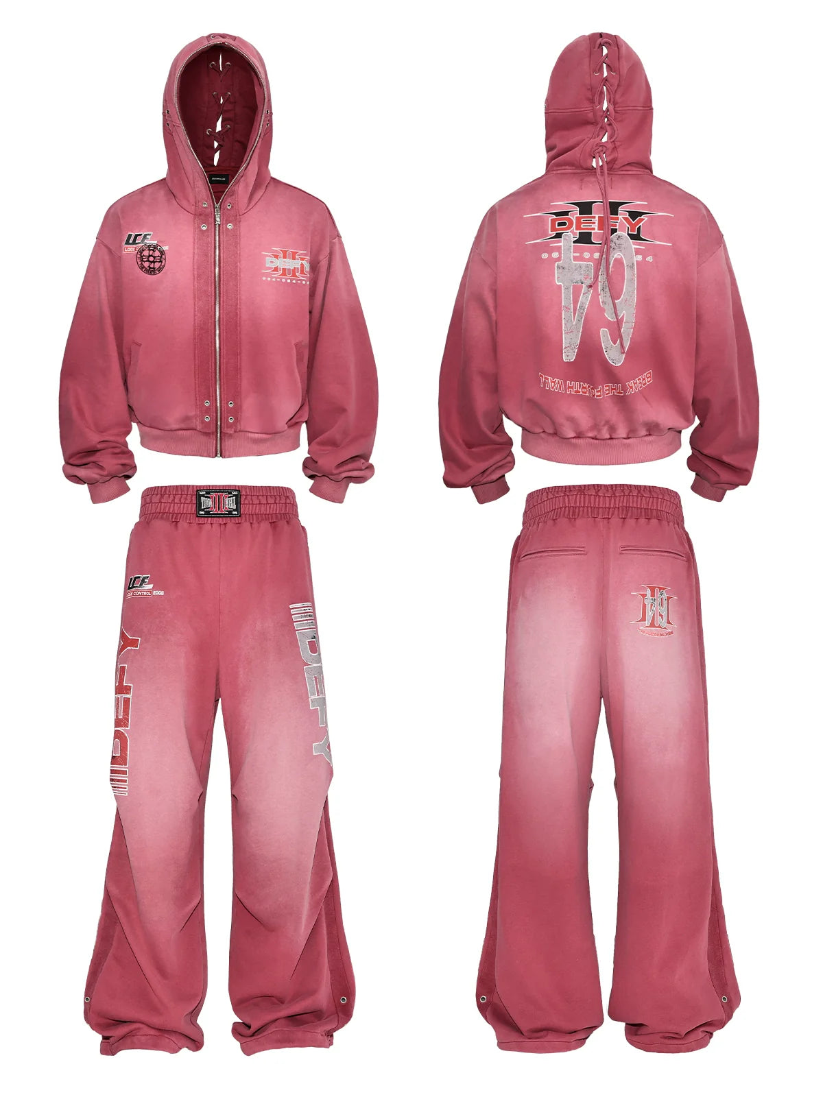 VINTAGE BOXING HOODIE SET