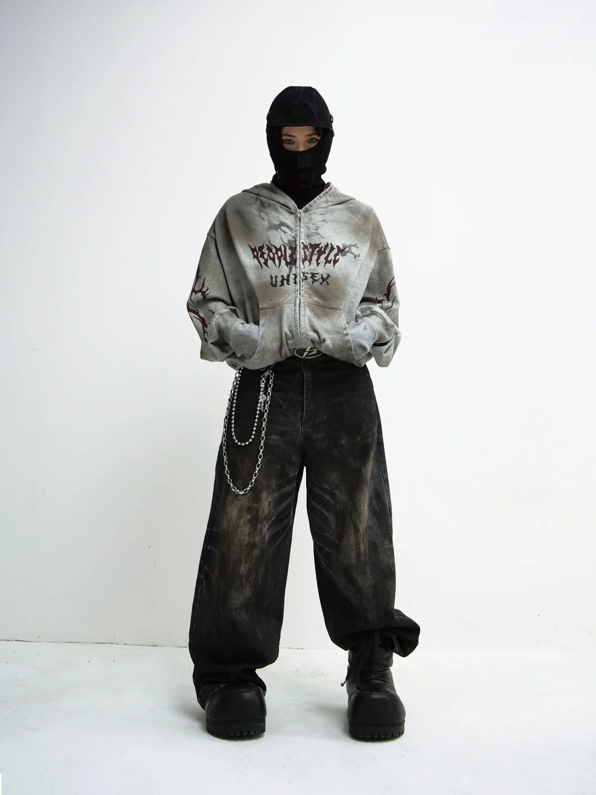 MASK-UP VINTAGE HOODIE