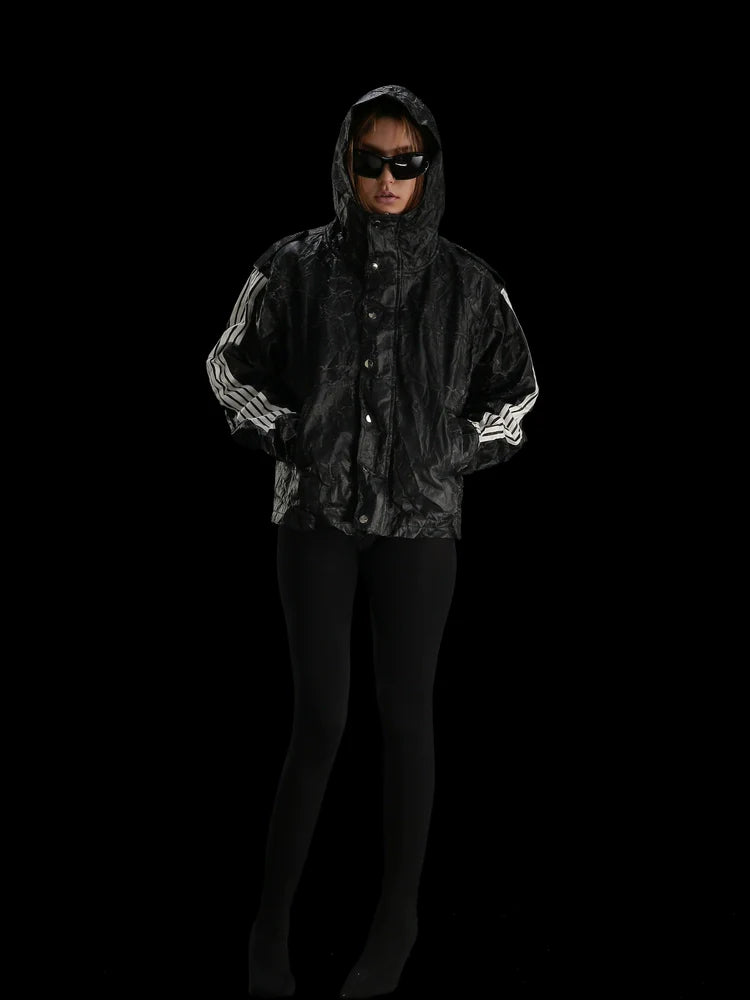 HOODED POPLINE JACKET