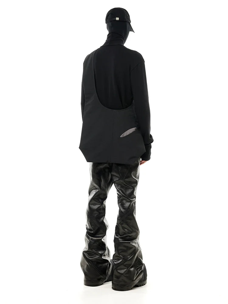 SHINY SLIMMING FLARED PANTS