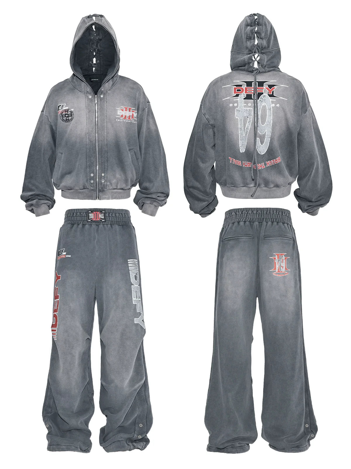 VINTAGE BOXING HOODIE SET