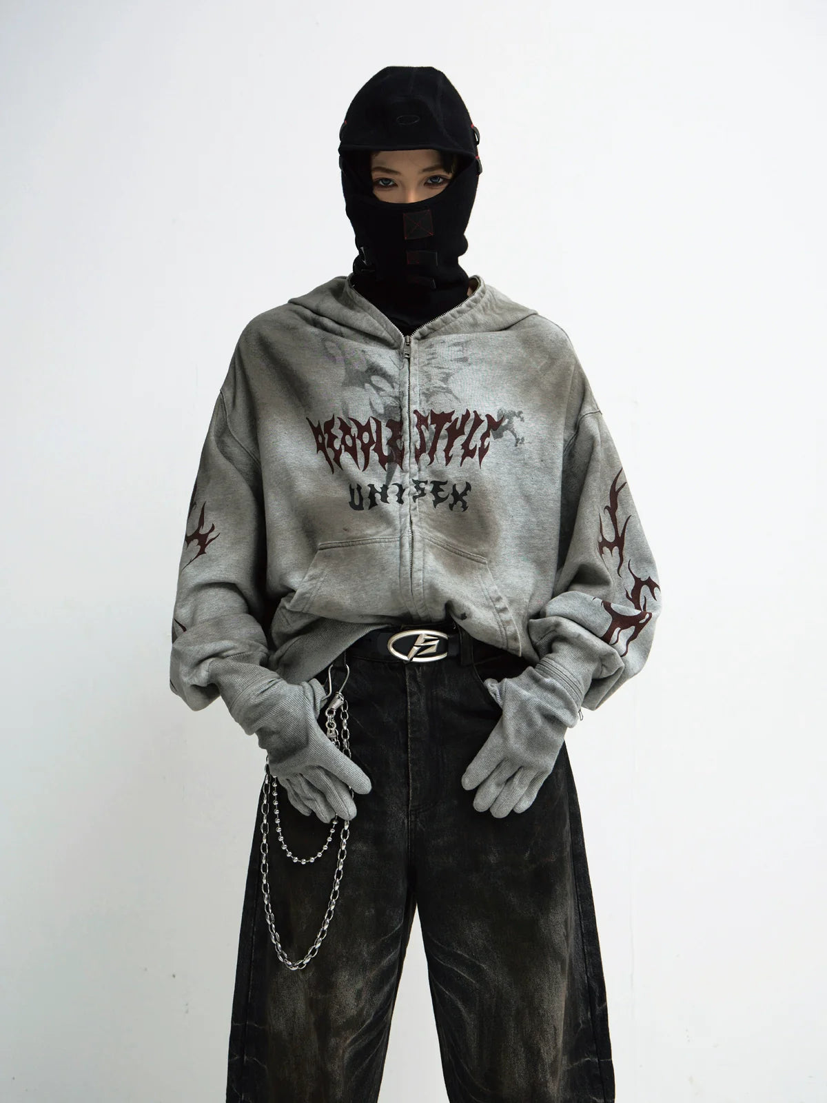MASK-UP VINTAGE HOODIE