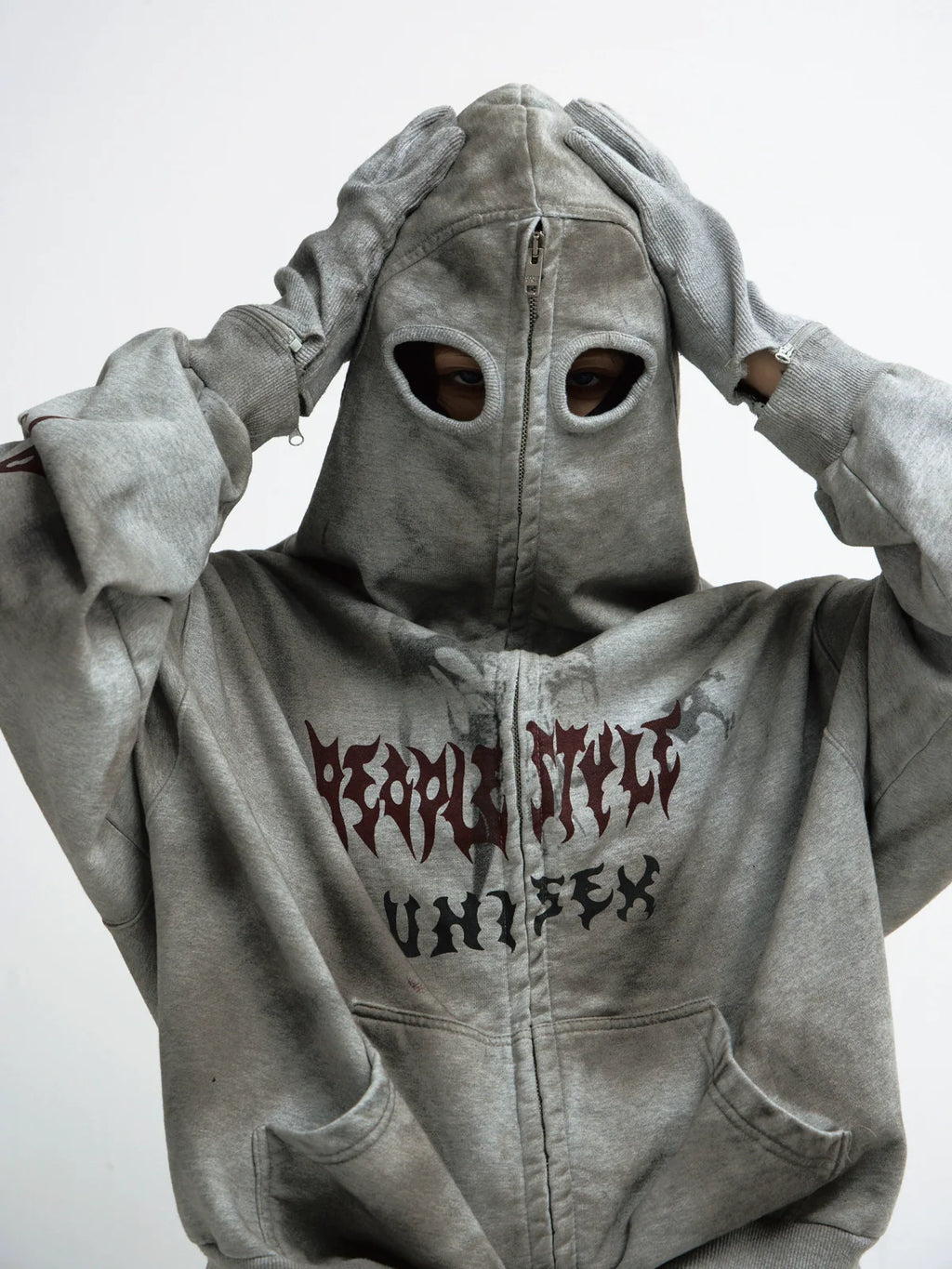 MASK-UP VINTAGE HOODIE