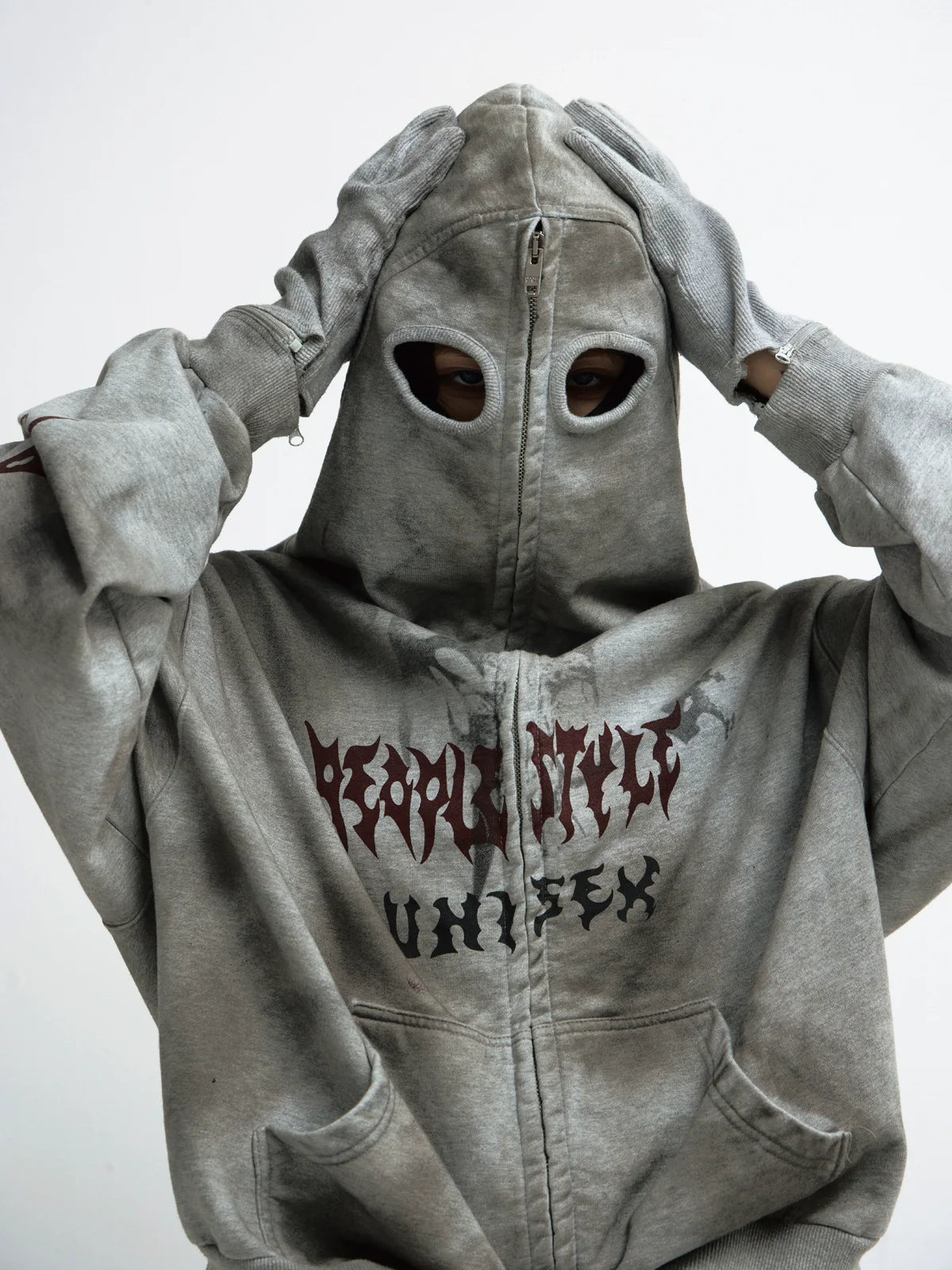 MASK-UP VINTAGE HOODIE