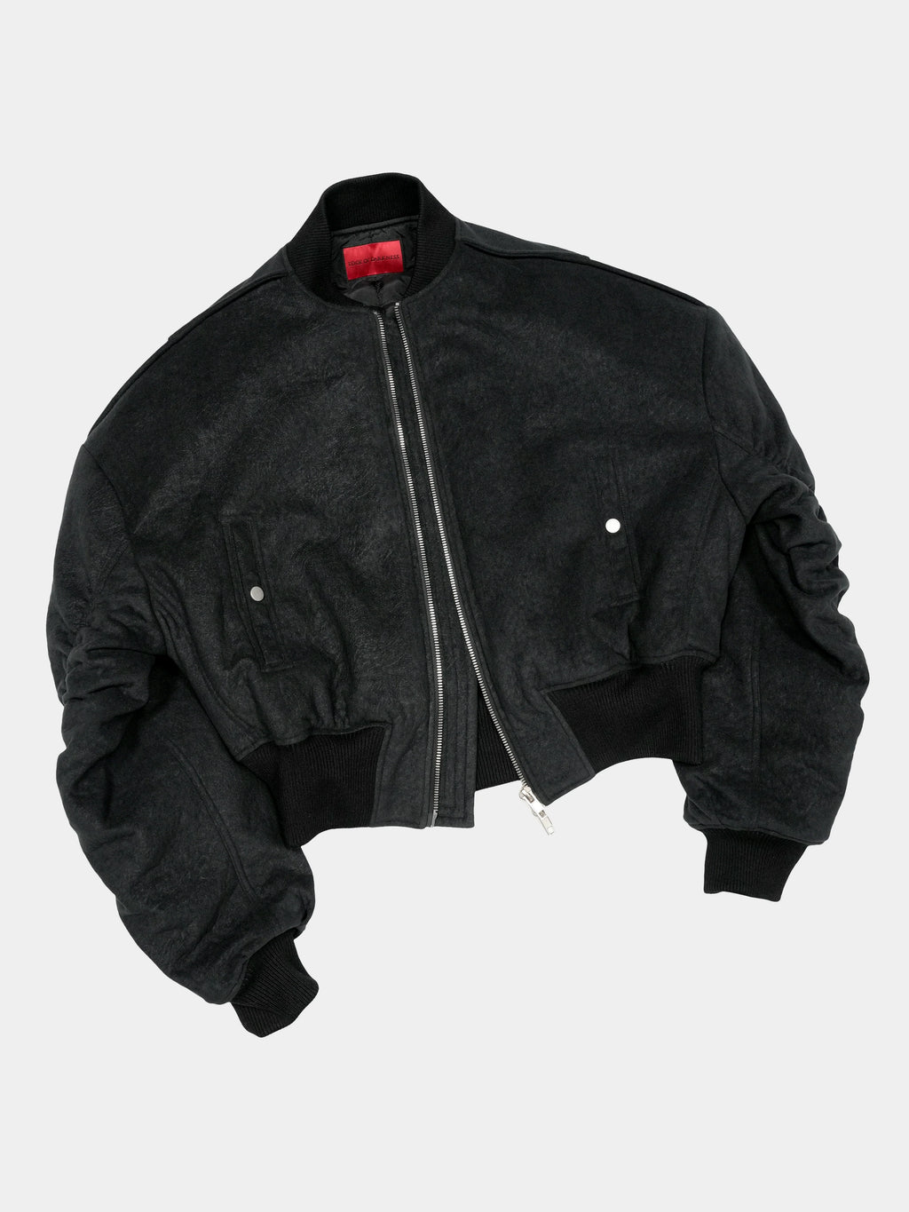 DARK PLEATED SLEEVE JACKET