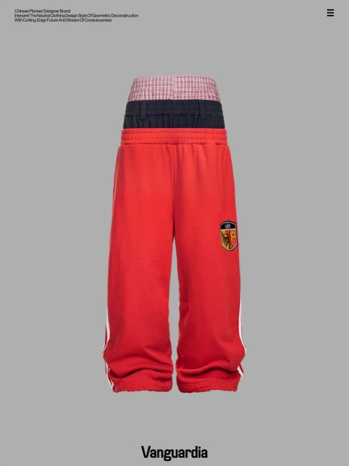 PINK PATCHWORK SPORT PANTS