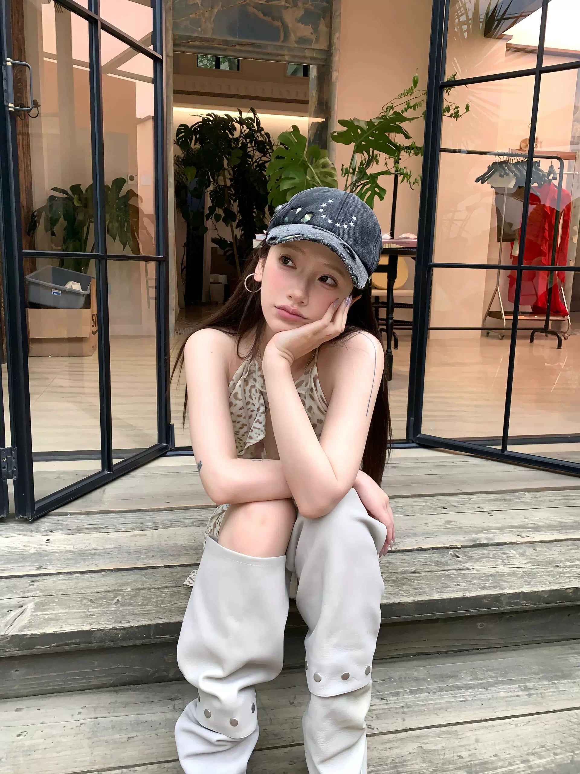 DAMAGED BASEBALL CAP