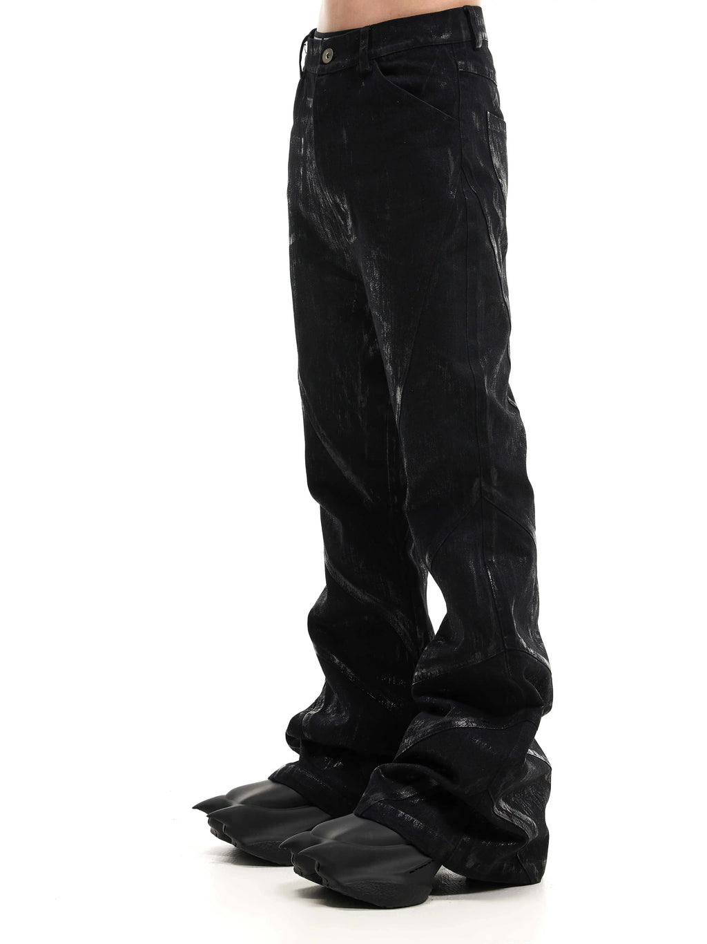 SLIM FLARE DENIM PANTS