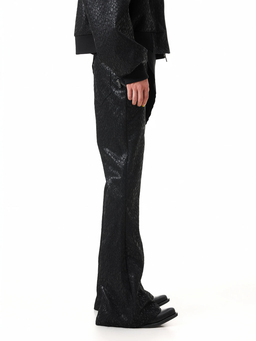 VAMPIRE LACE LEATHER PANTS