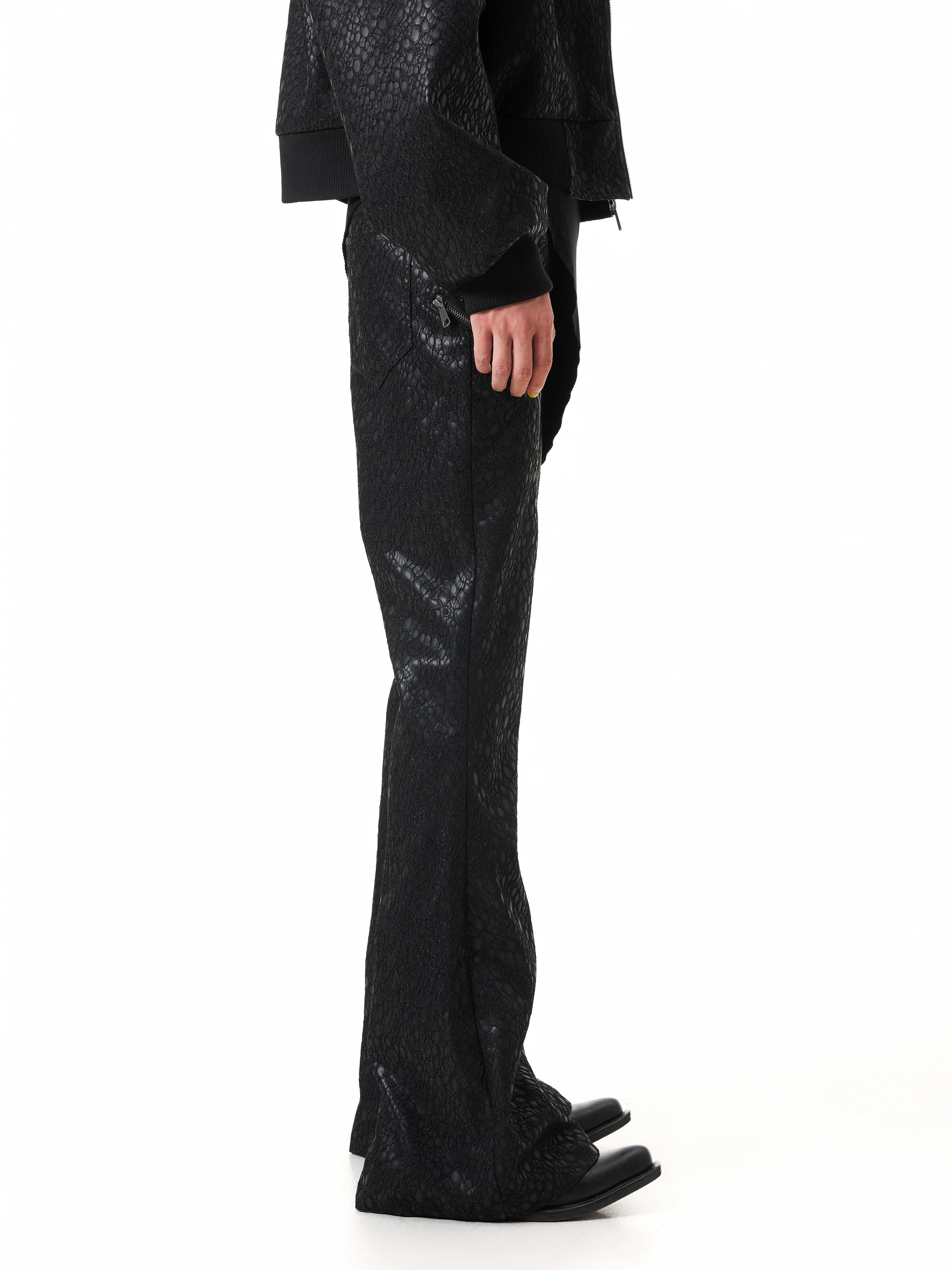 VAMPIRE LACE LEATHER PANTS