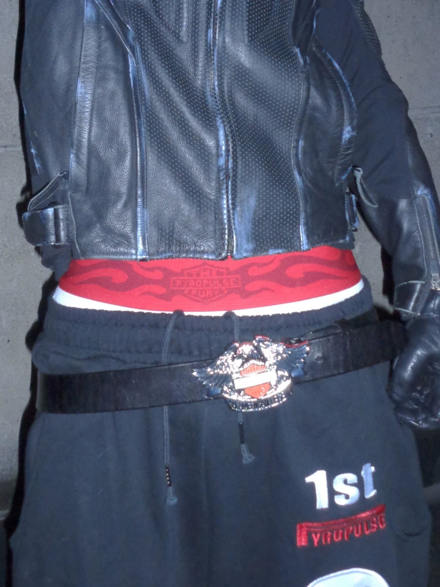 FLAME PRINT HIGH WAIST BRIEFS