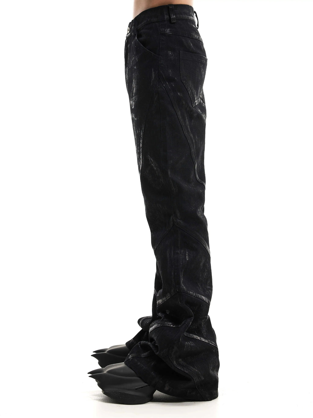 SLIM FLARE DENIM PANTS
