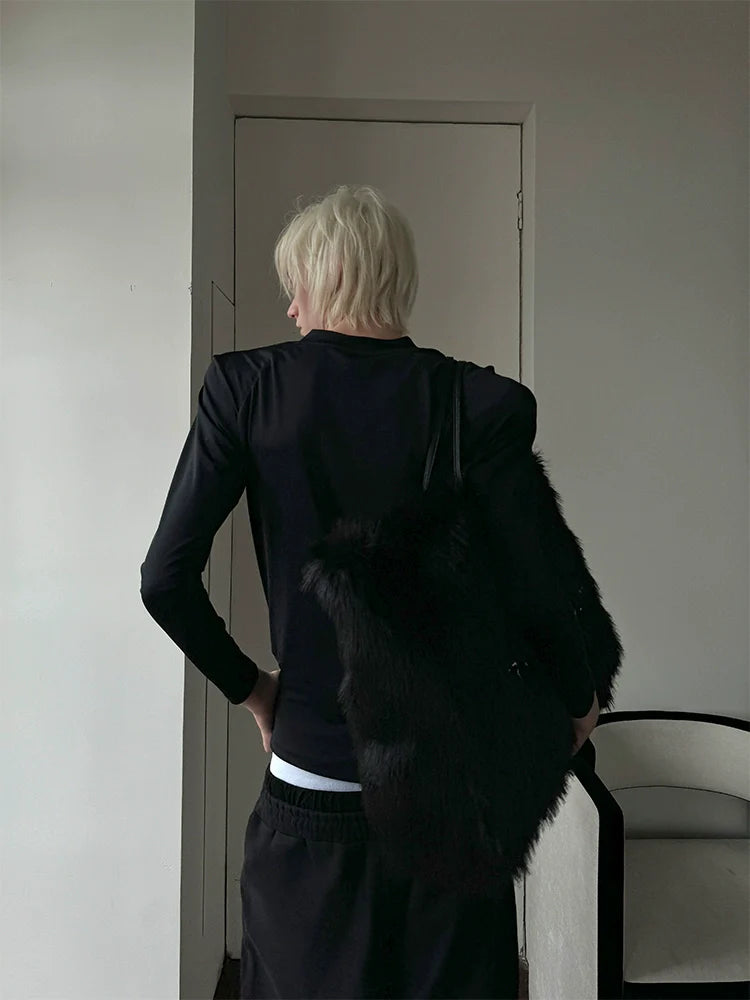 OVERSIZED SHOULDER PAD TOP