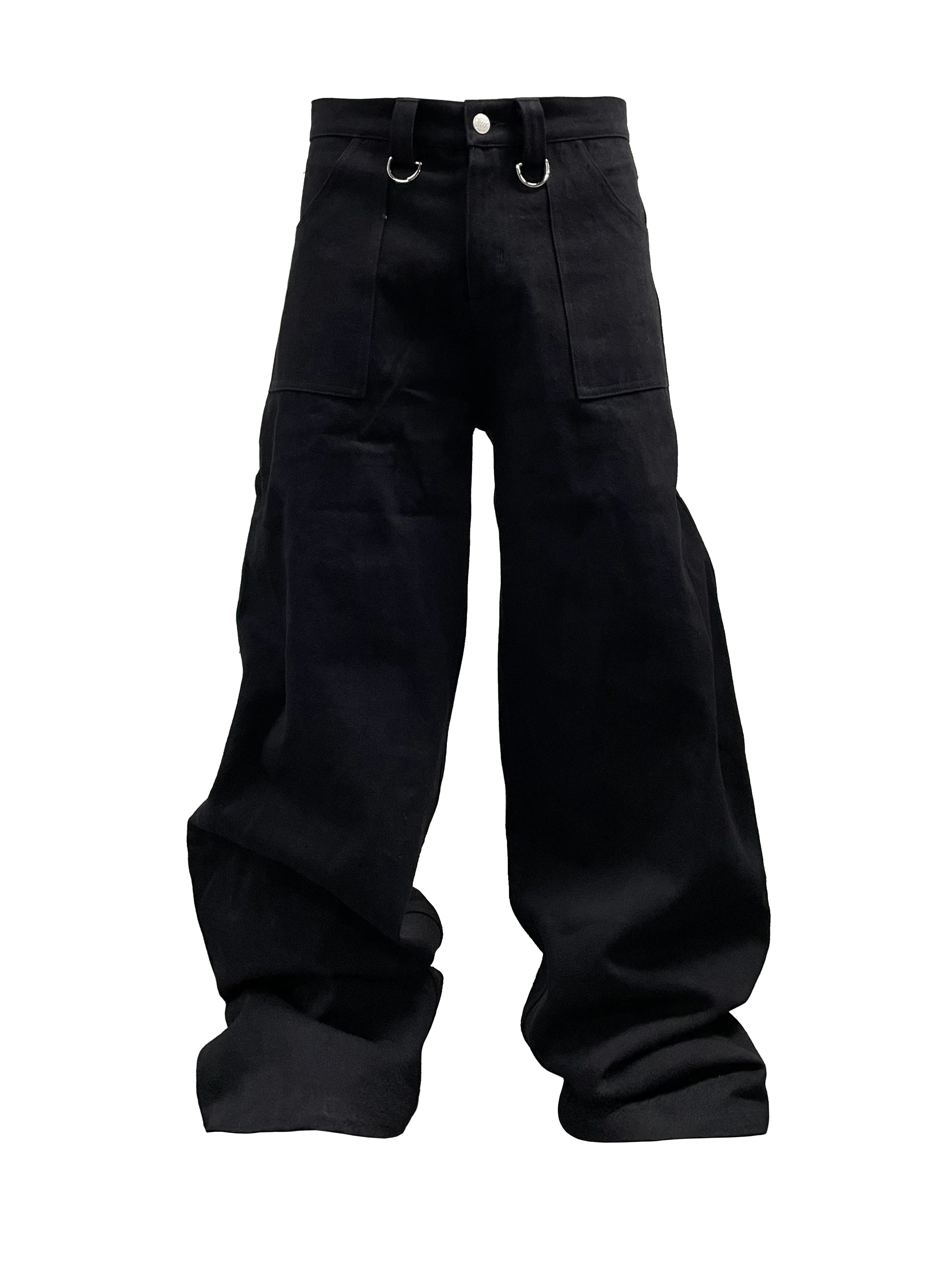 METALLIC POCKETED JEANS
