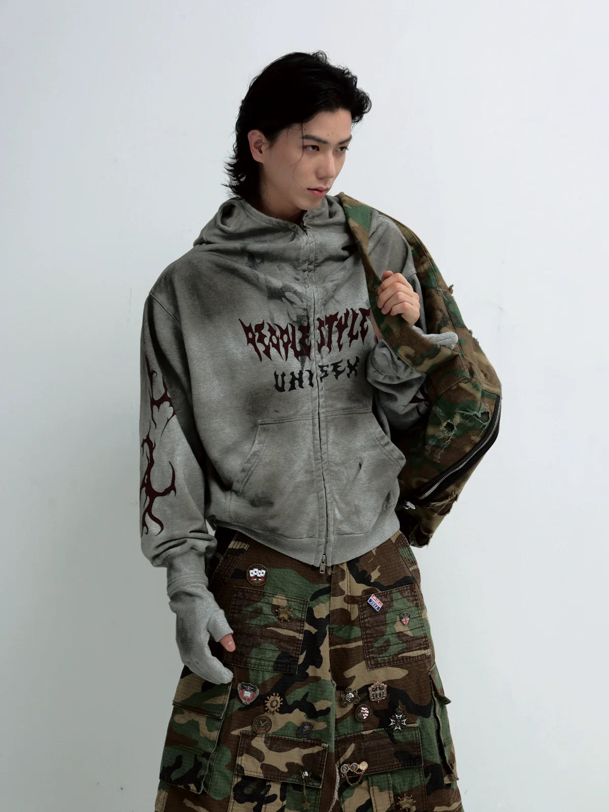 MASK-UP VINTAGE HOODIE