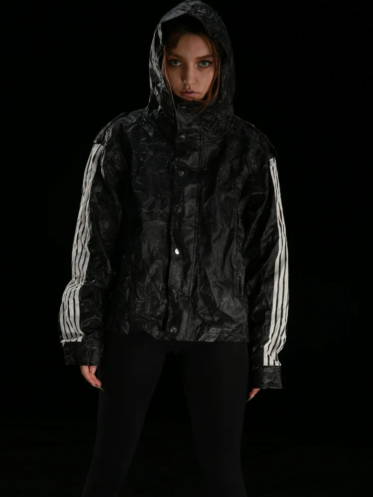HOODED POPLINE JACKET