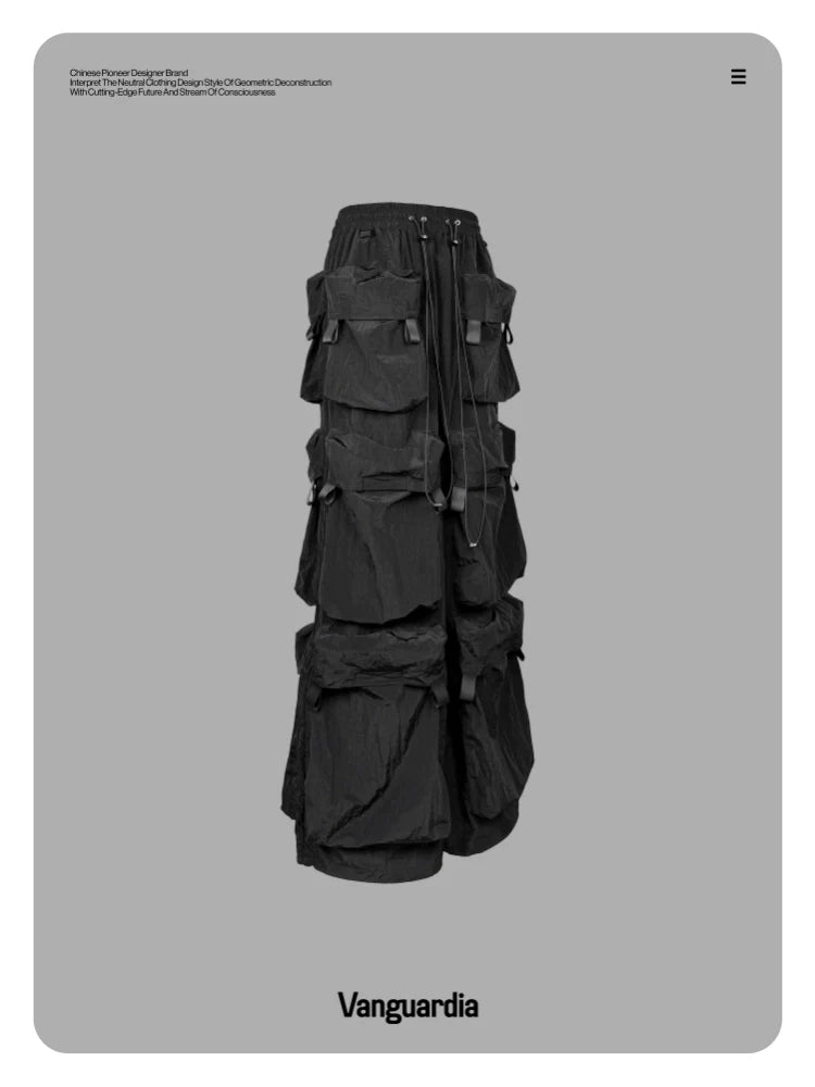 MULTI-POCKET NYLON WORK PANTS