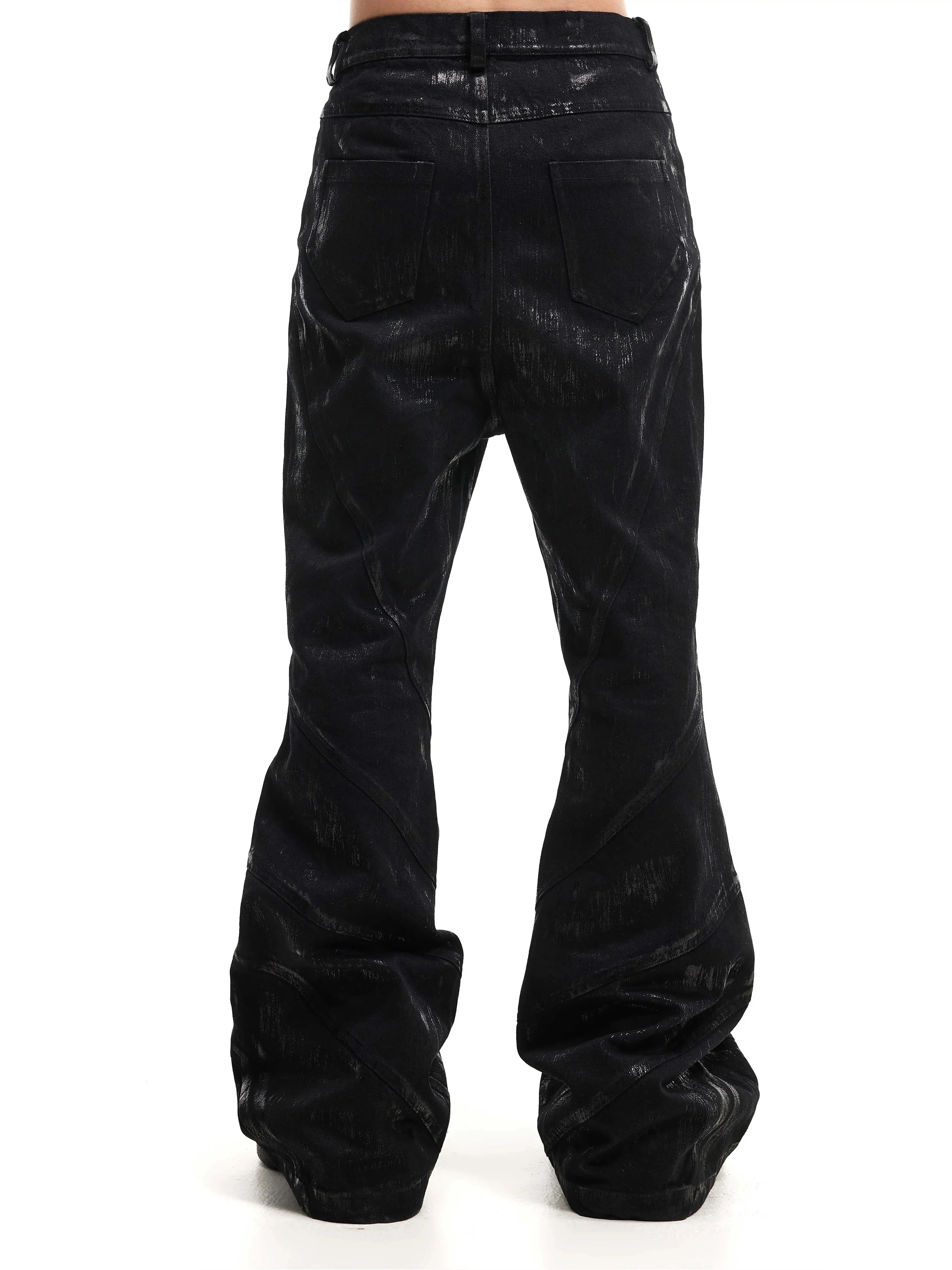 SLIM FLARE DENIM PANTS