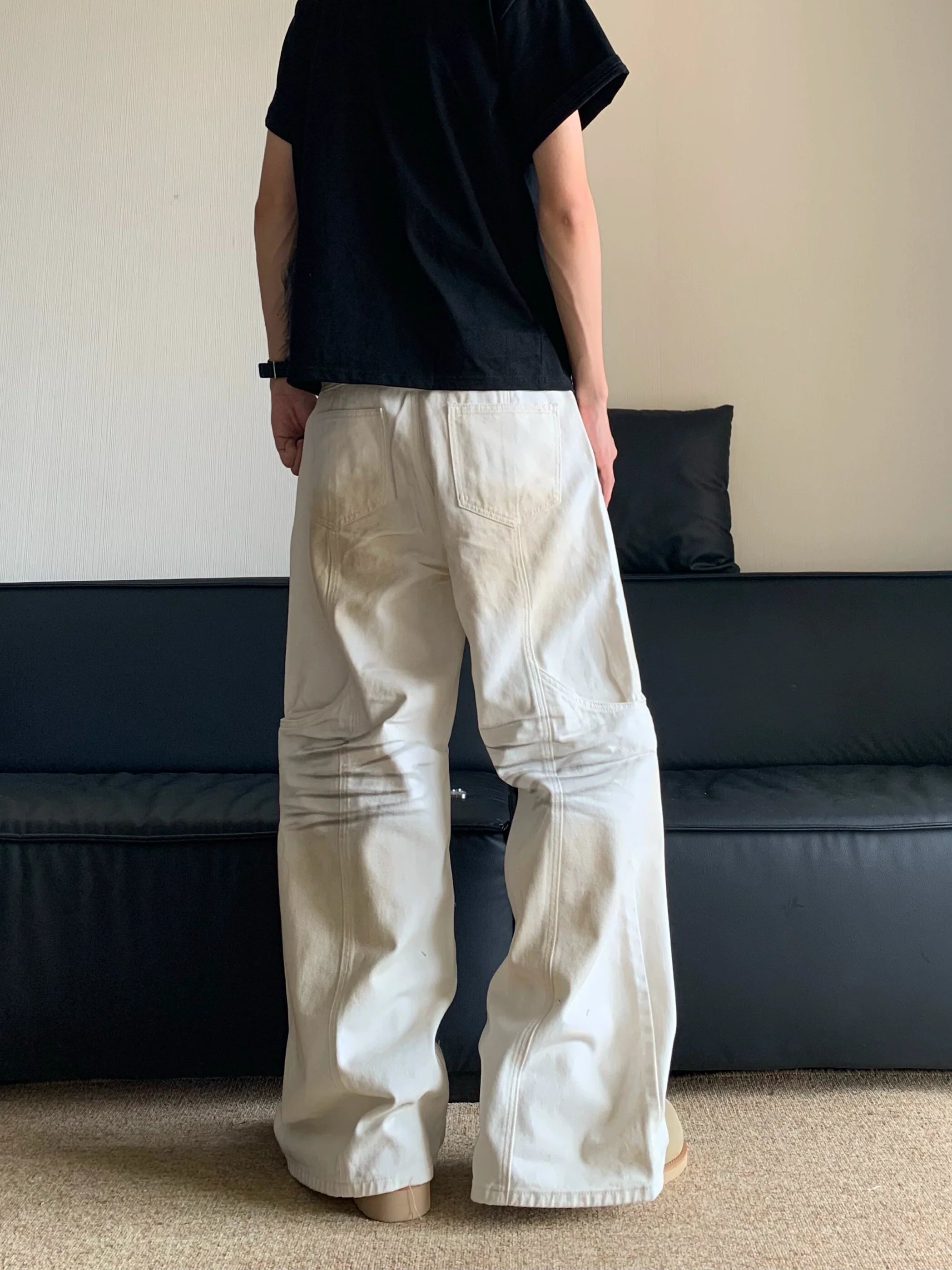 CABBAGE CASUAL WIDE-LEG PANTS
