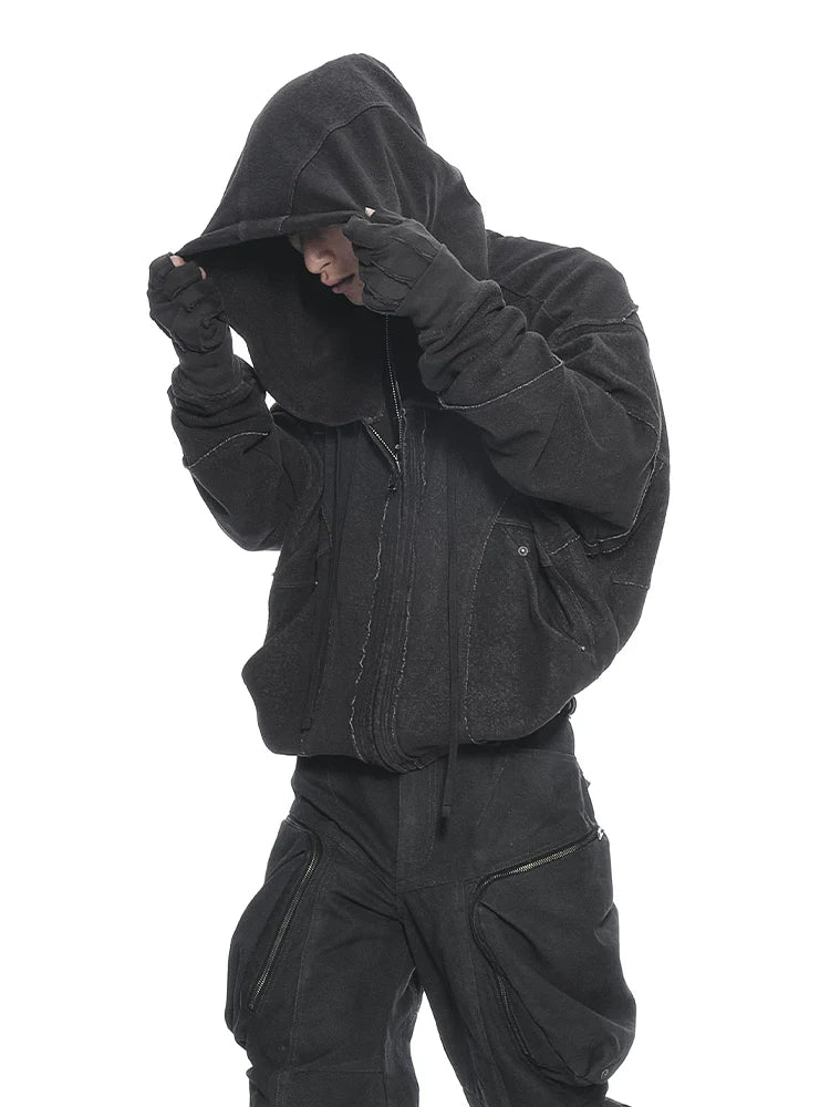 COMBAT ZIPPER HOODIE SWEATSHIRT