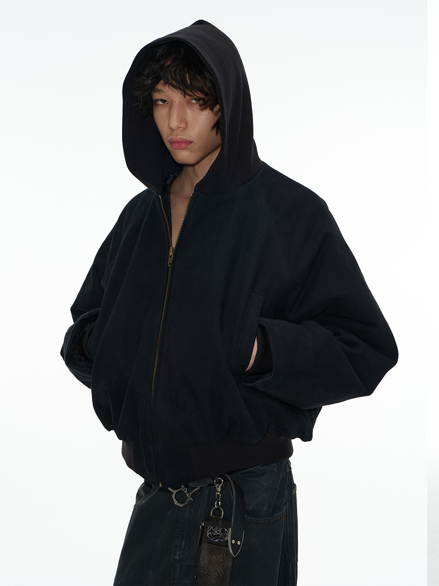 CANVAS HOODED JACKET