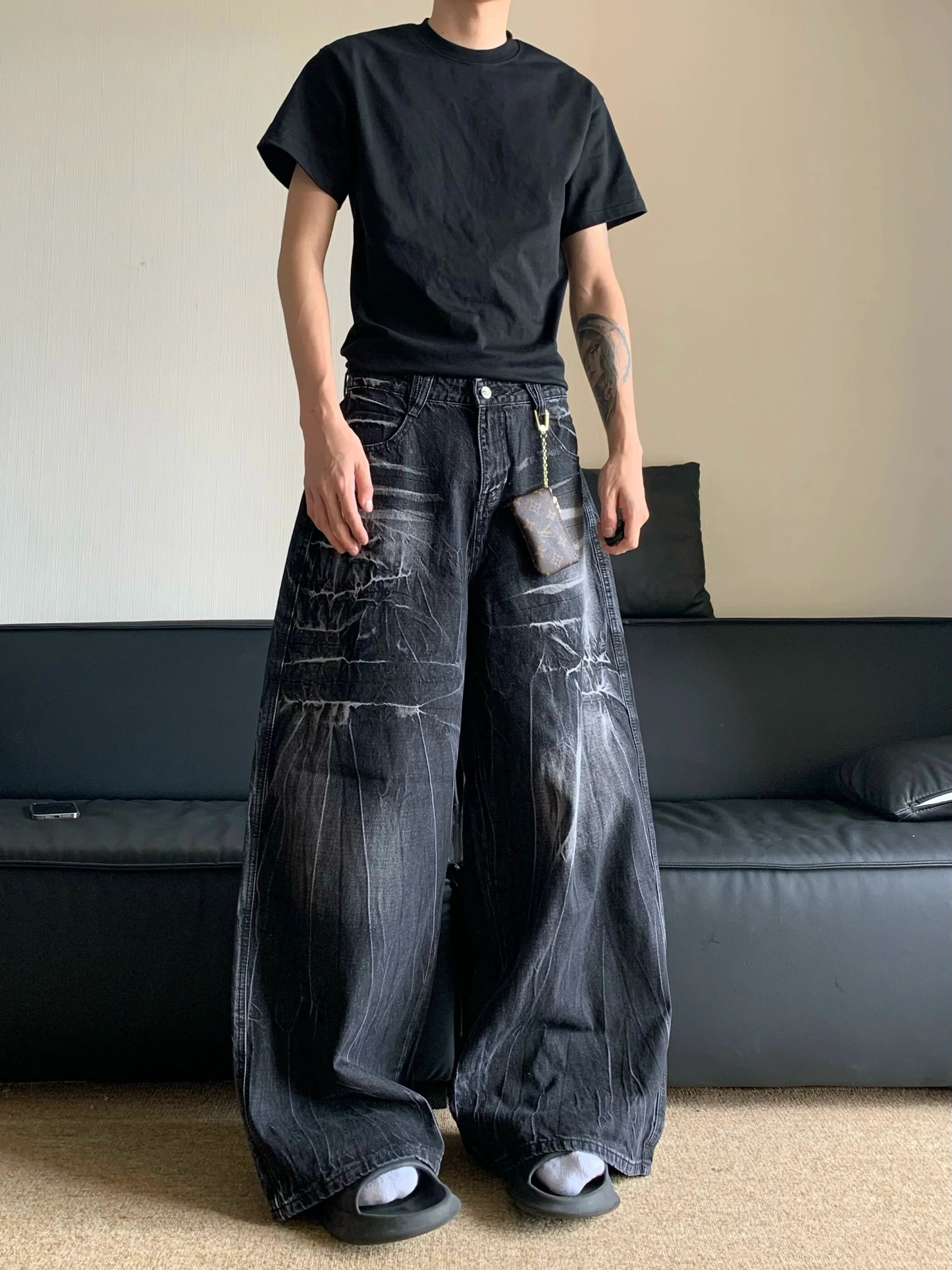 VINTAGE WIDE-LEG JEANS