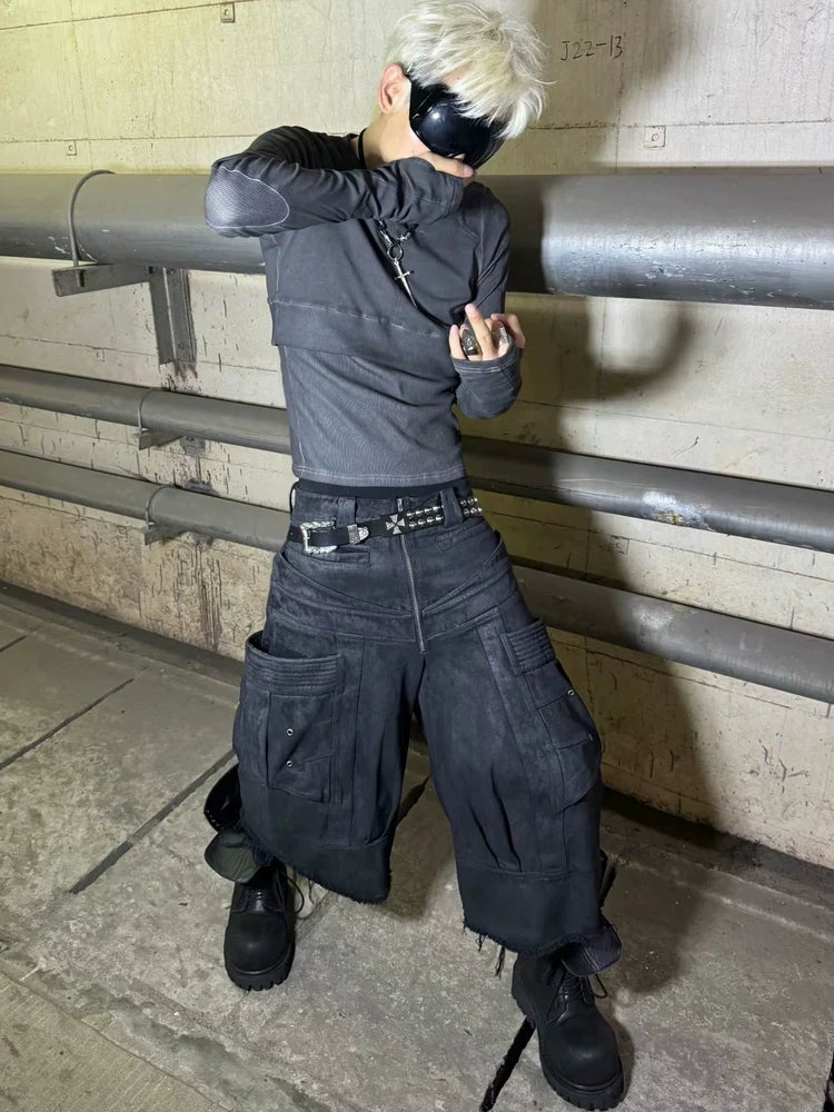 VINTAGE CROSS STRUCTURE T-SHIRT