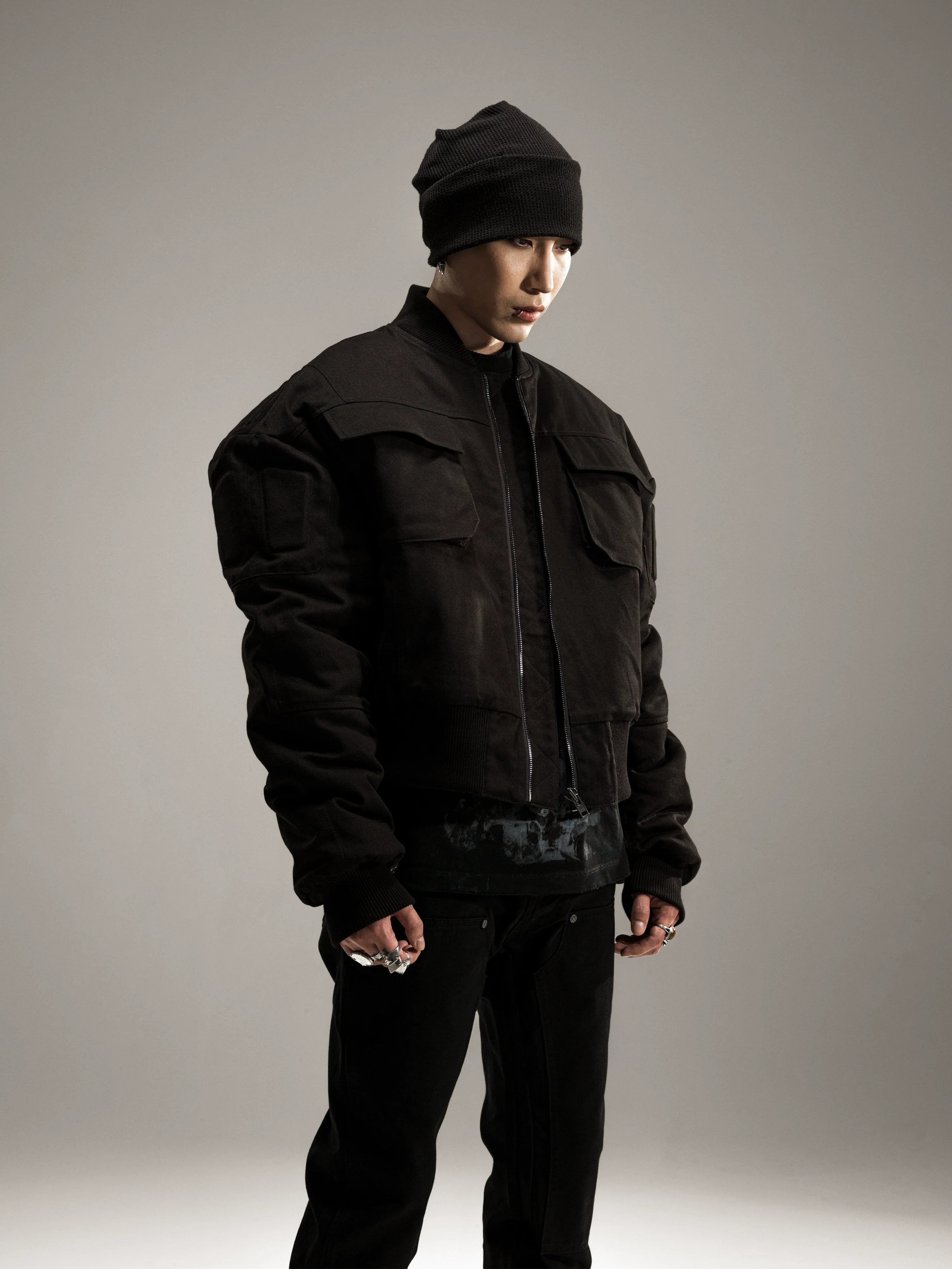 DARK SILHOUETTE BOMBER JACKET