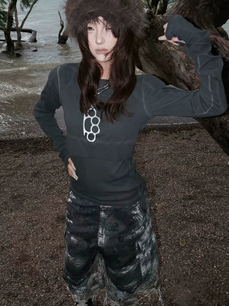 VINTAGE CROSS STRUCTURE T-SHIRT