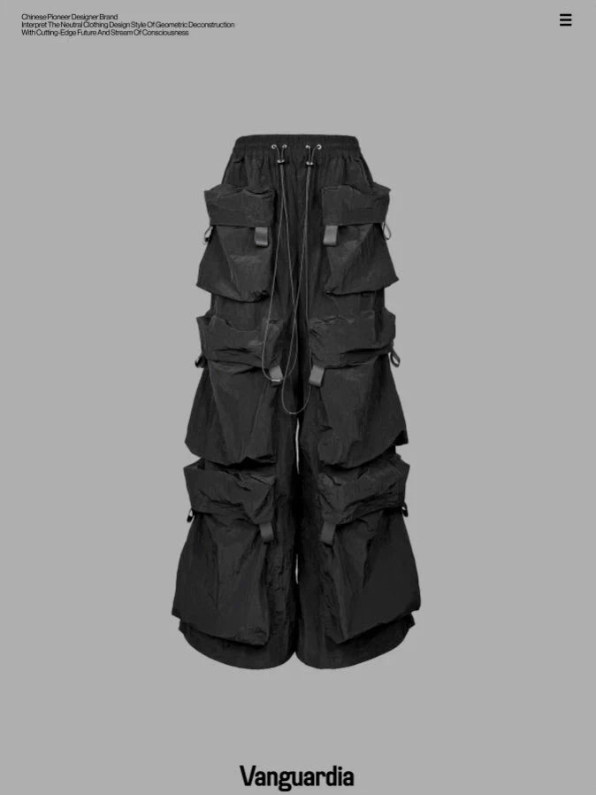 MULTI-POCKET NYLON WORK PANTS
