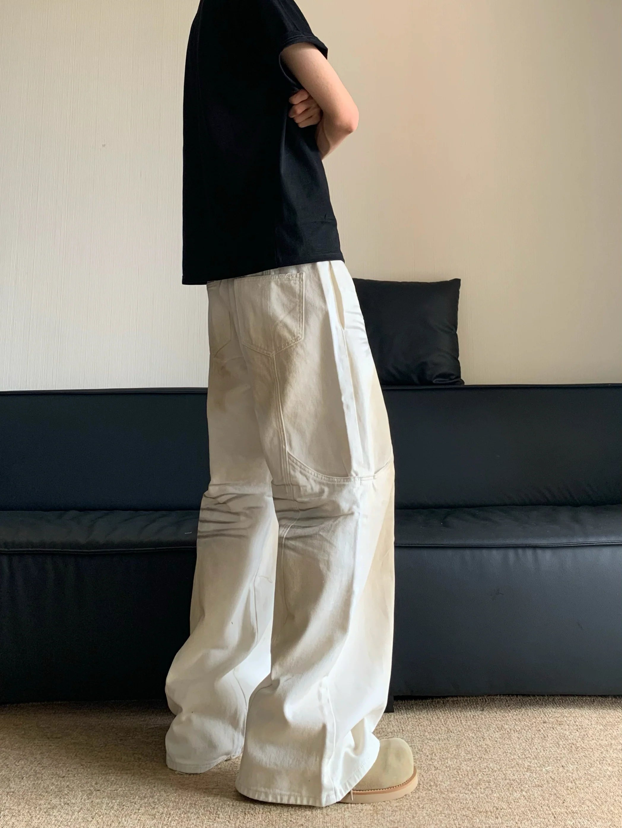 CABBAGE CASUAL WIDE-LEG PANTS
