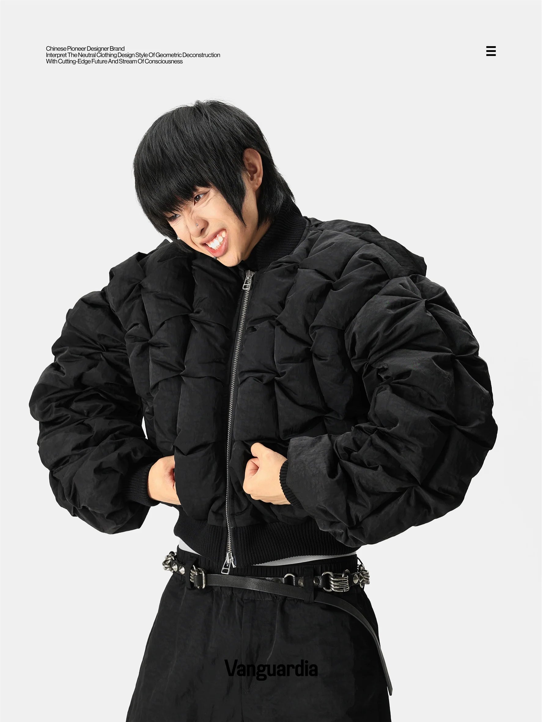 HANDMADE SHORT DOWN JACKET