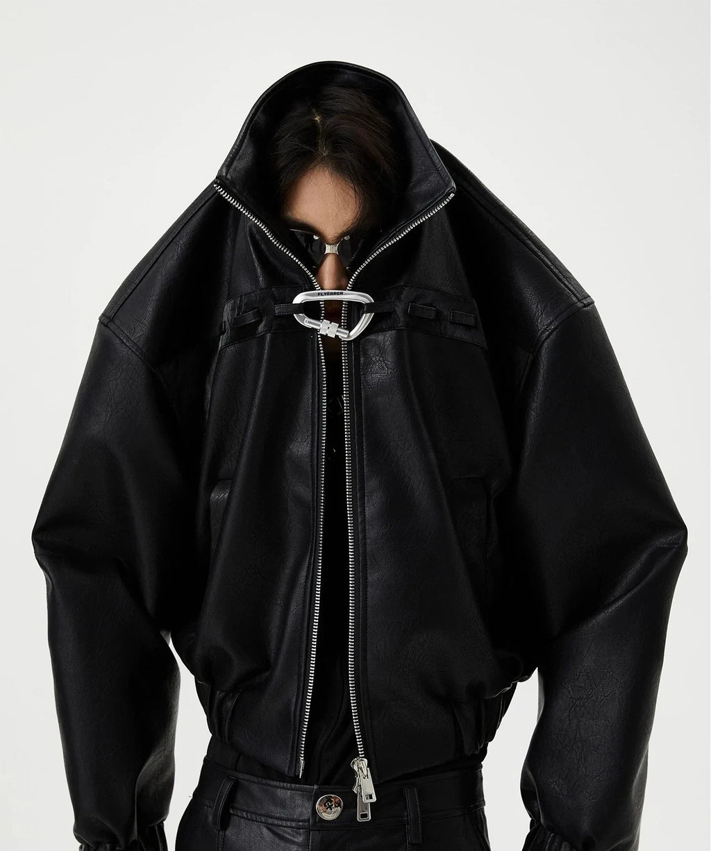 DOUBLE ZIPPER BIKER JACKET