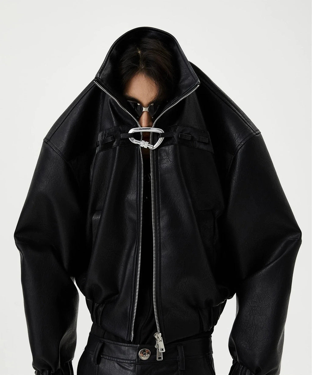 DOUBLE ZIPPER BIKER JACKET