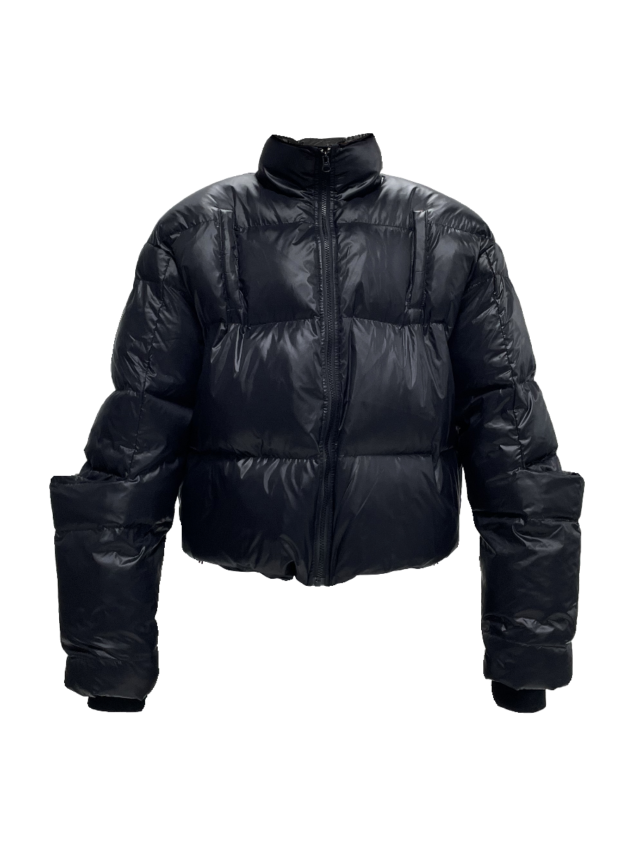 LOOSE DOWN JACKET WITH DRAWSTRING