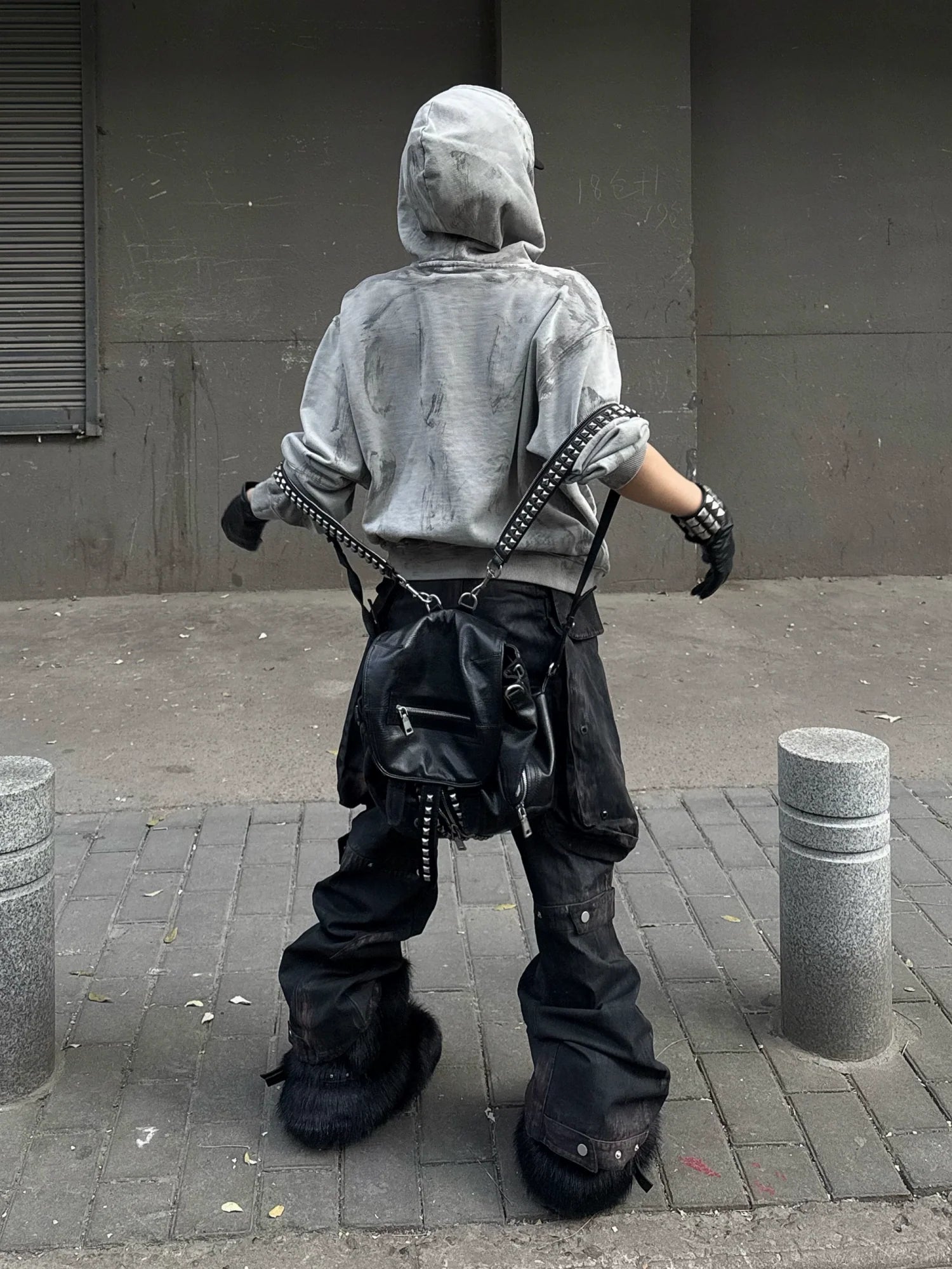 AGED SPRAY PAINT HOODIE