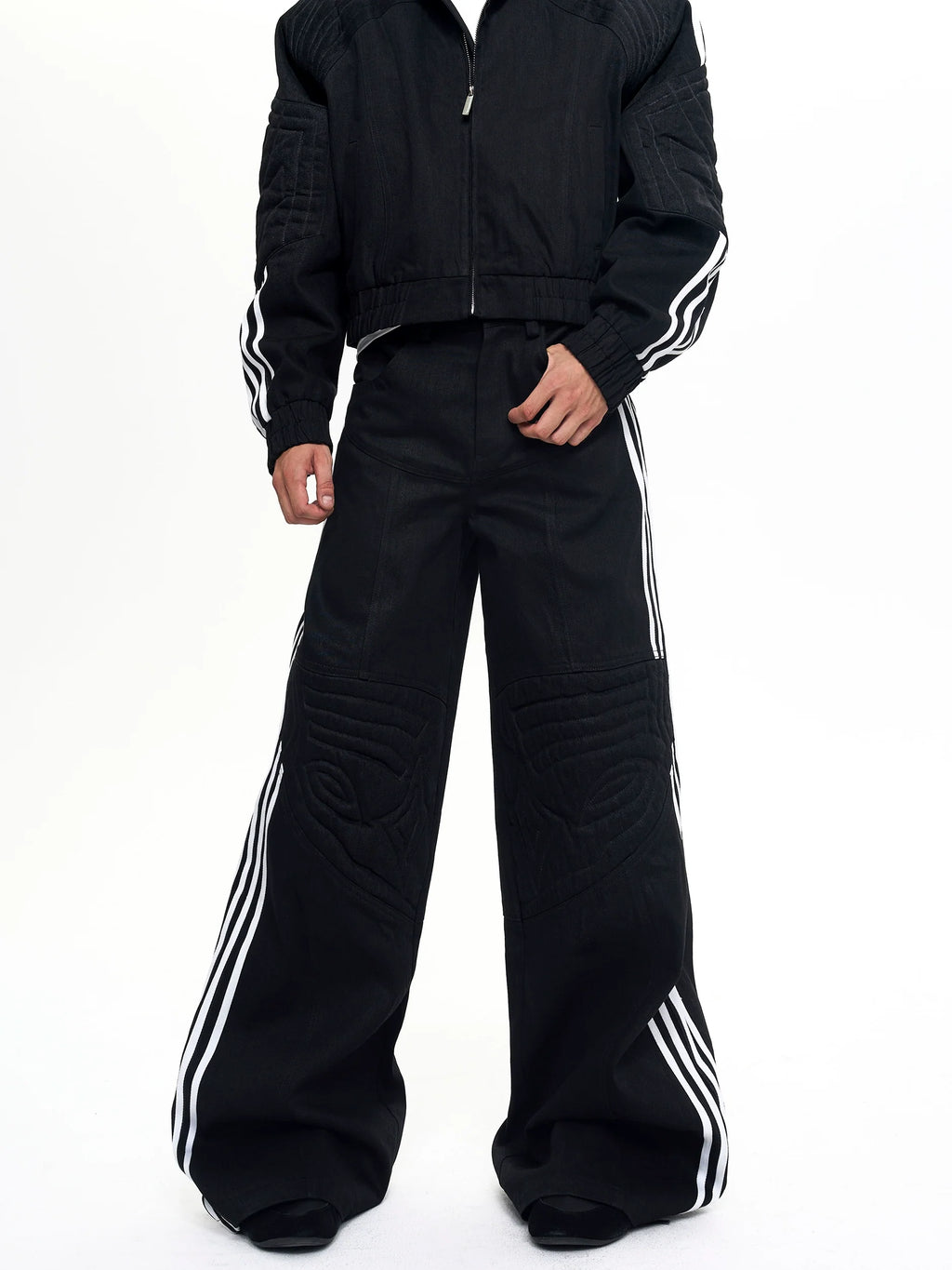 [SET-UP]FOUR-LINE DENIM PANTS