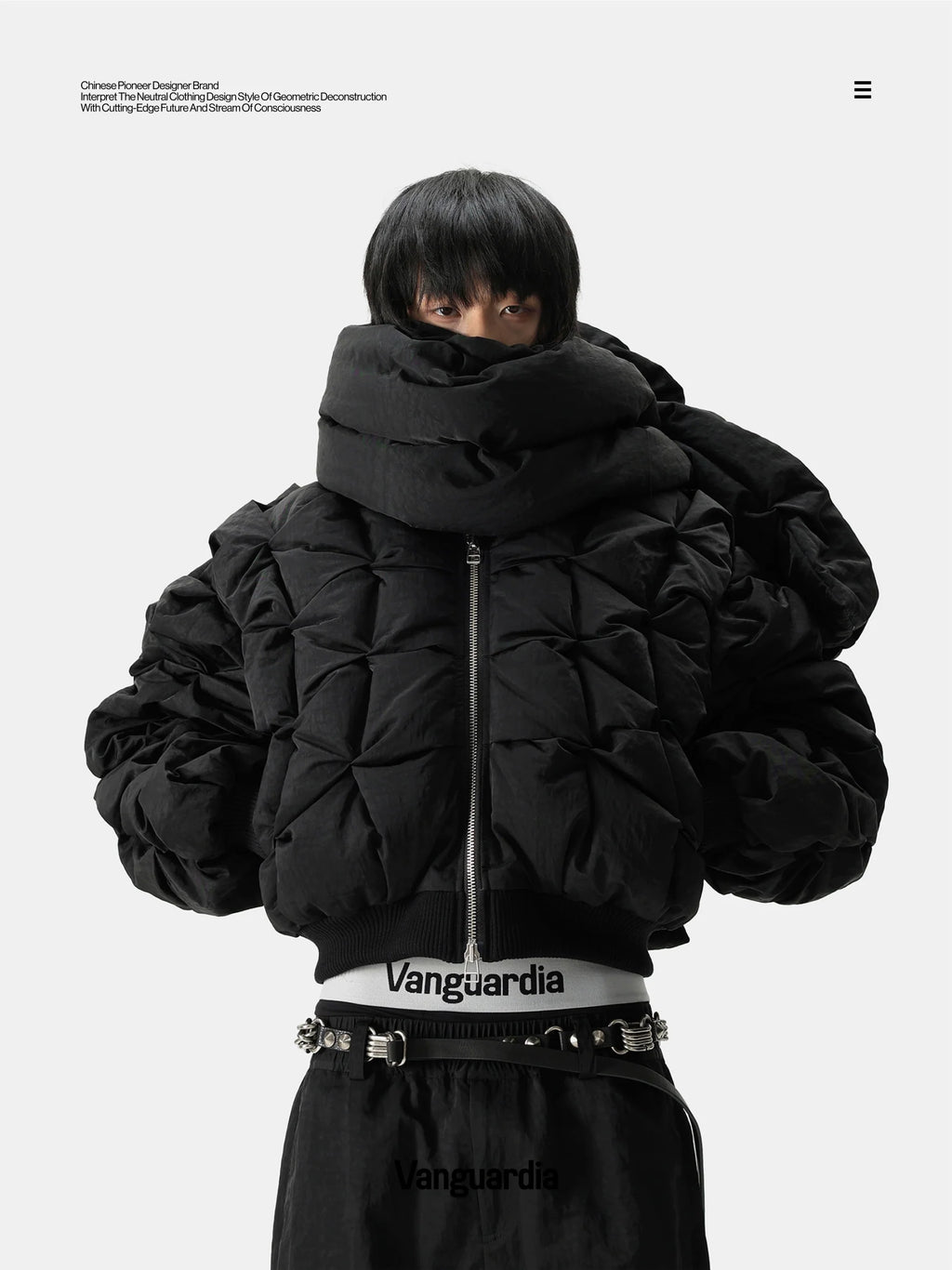 HANDMADE SHORT DOWN JACKET