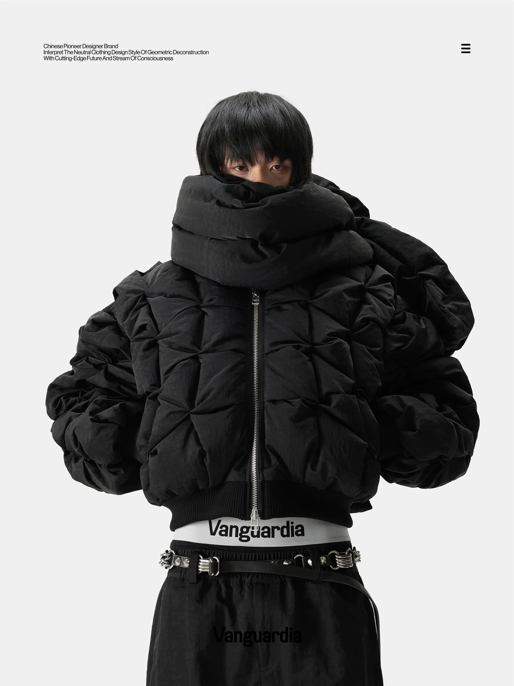 HANDMADE SHORT DOWN JACKET